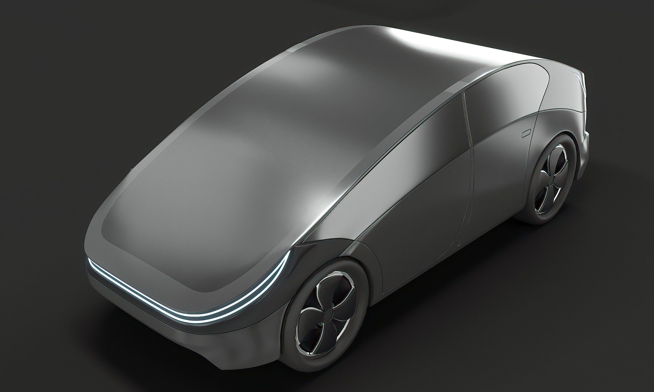 Electric Car 3D model_6