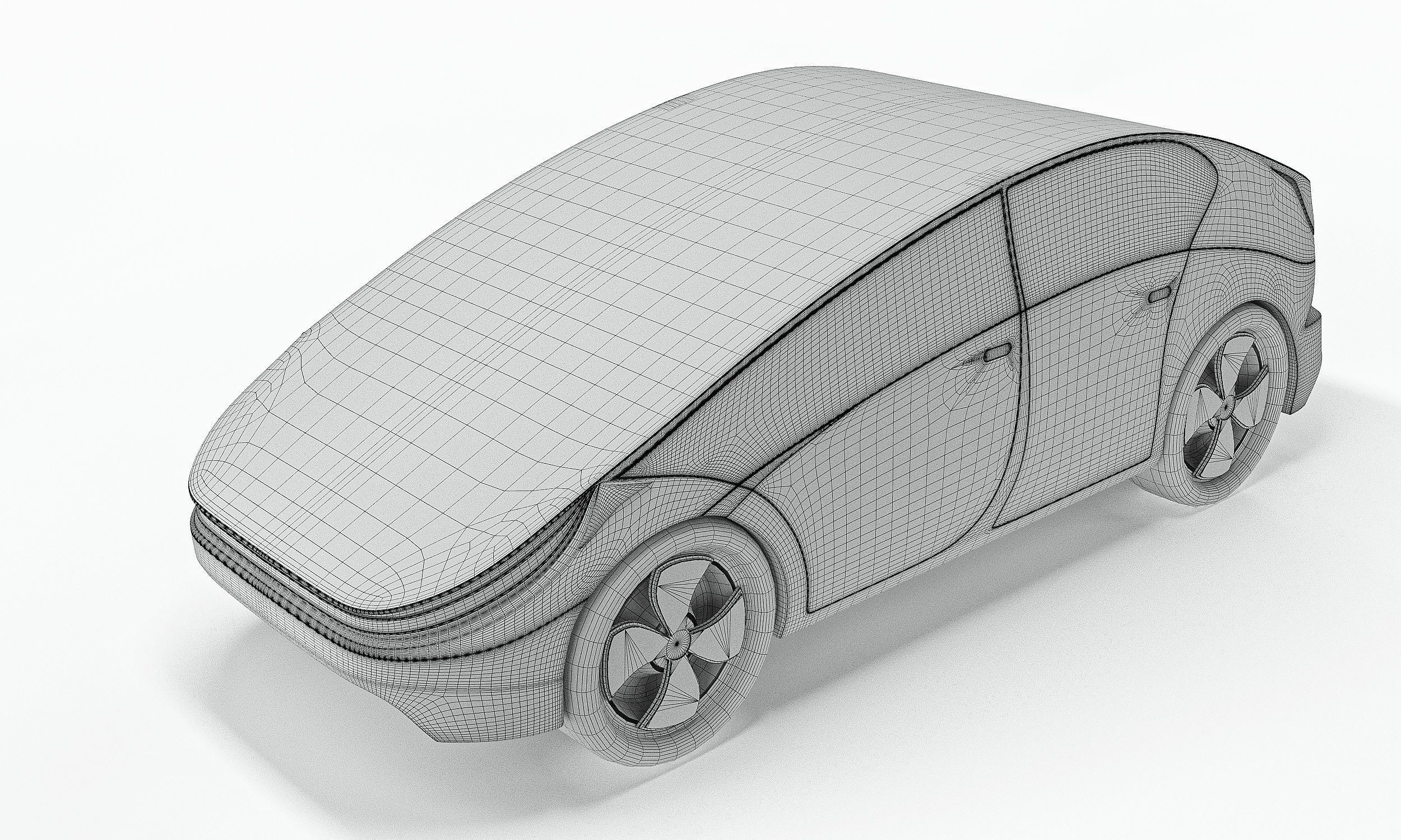 Electric Car 3D model_9