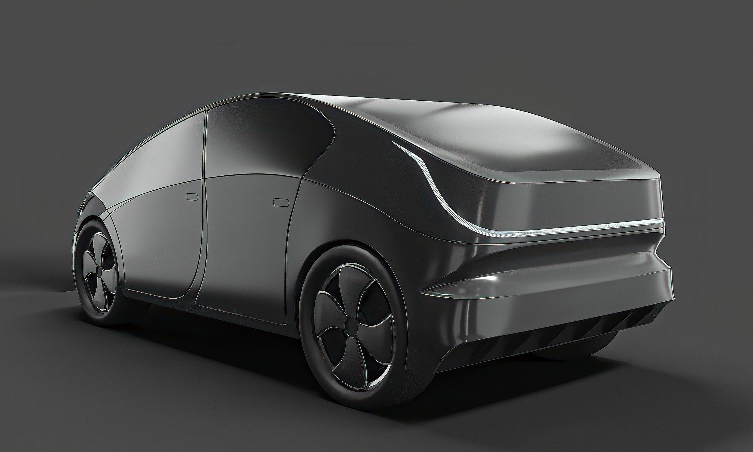 Electric Car 3D model_3