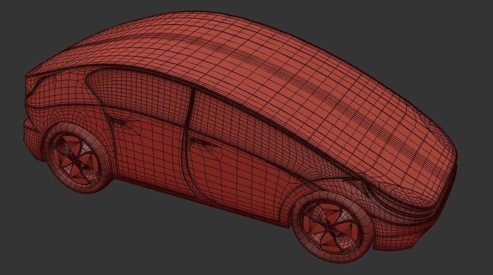 Electric Car 3D model_12