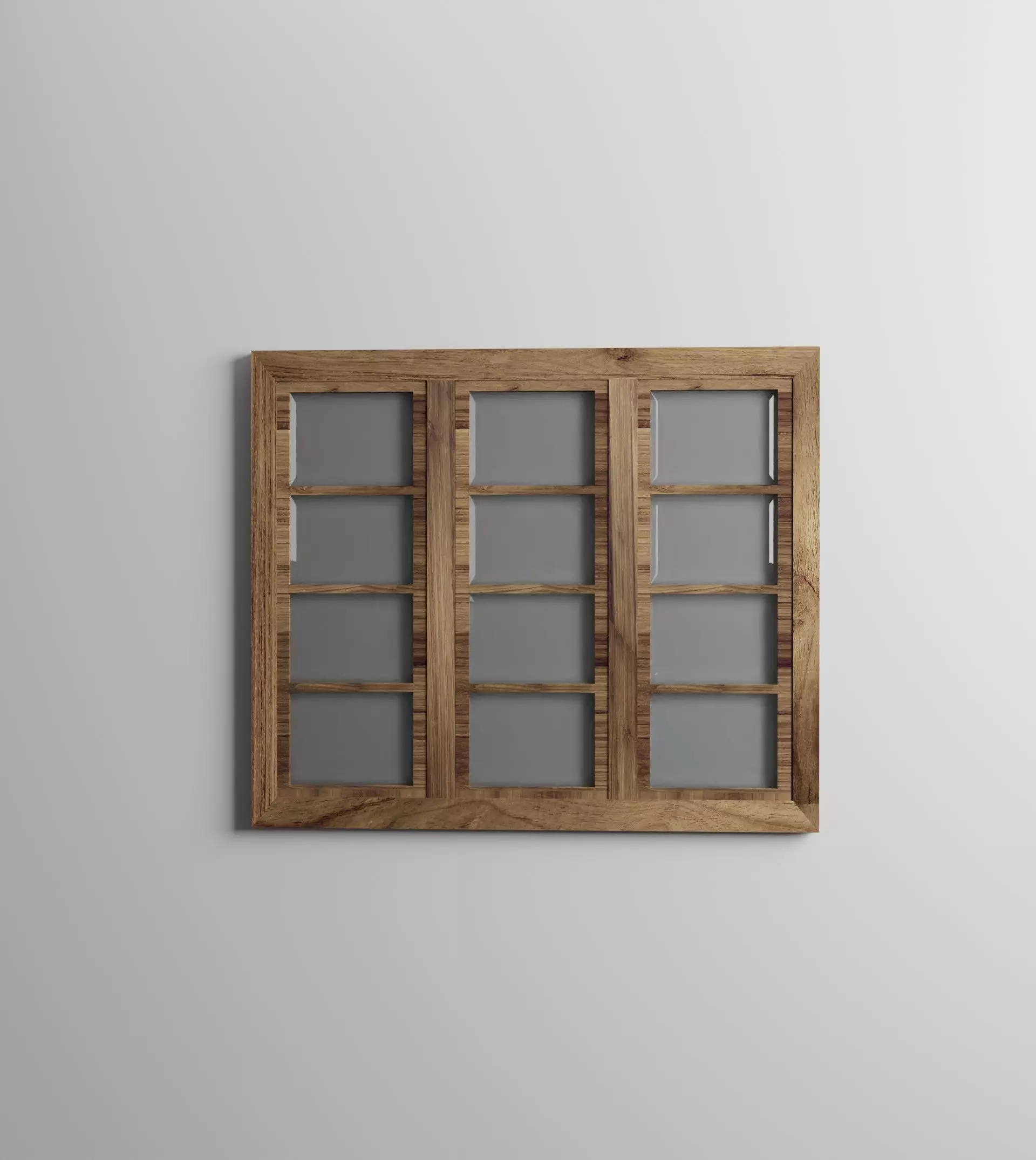 woodern window Low-poly 3D model