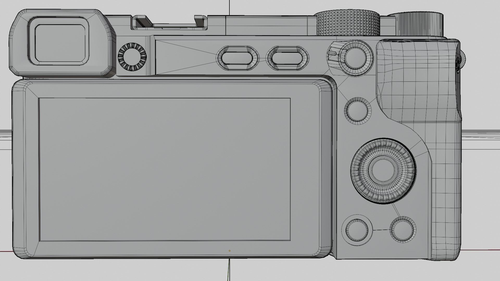 Sony mirrorless a6400 3D model_13