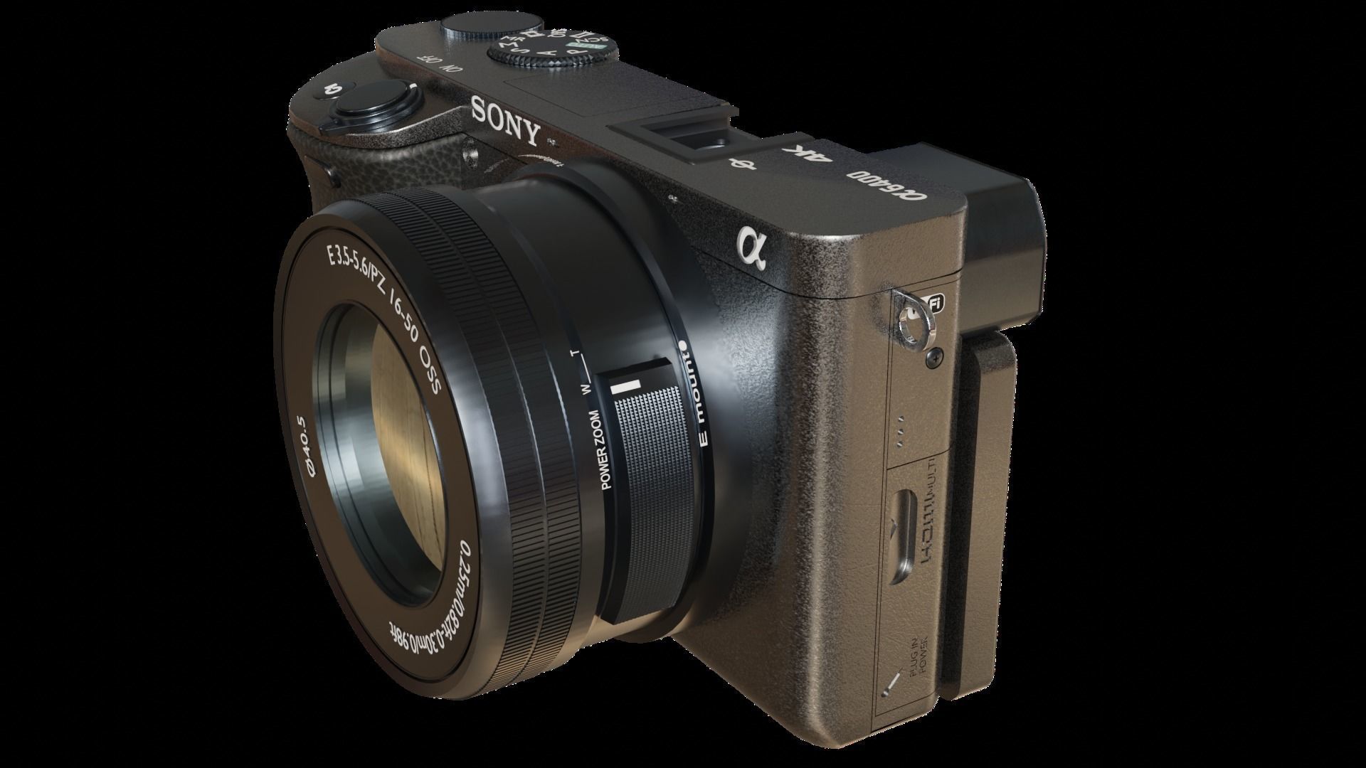 Sony mirrorless a6400 3D model_2