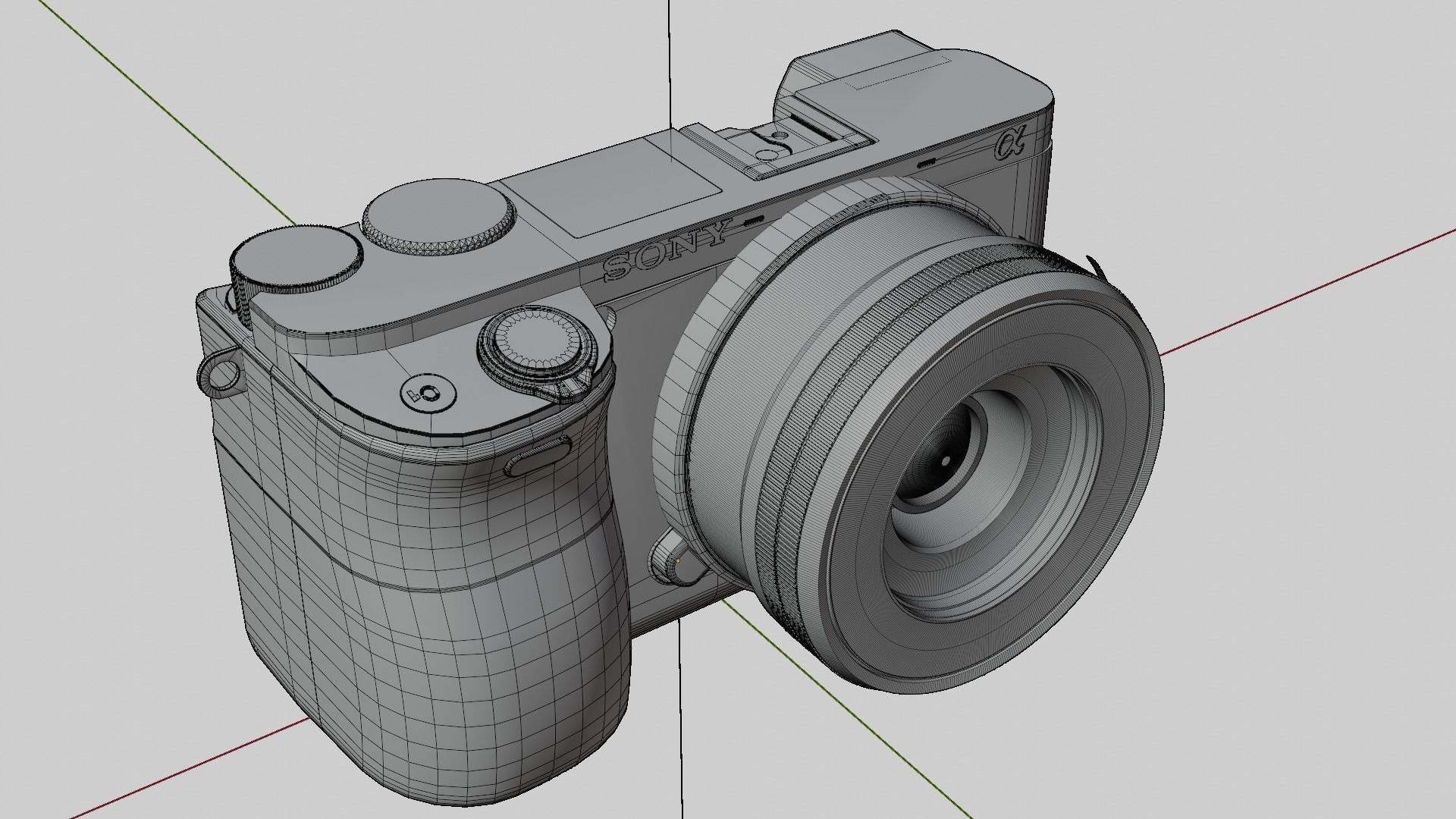 Sony mirrorless a6400 3D model_9