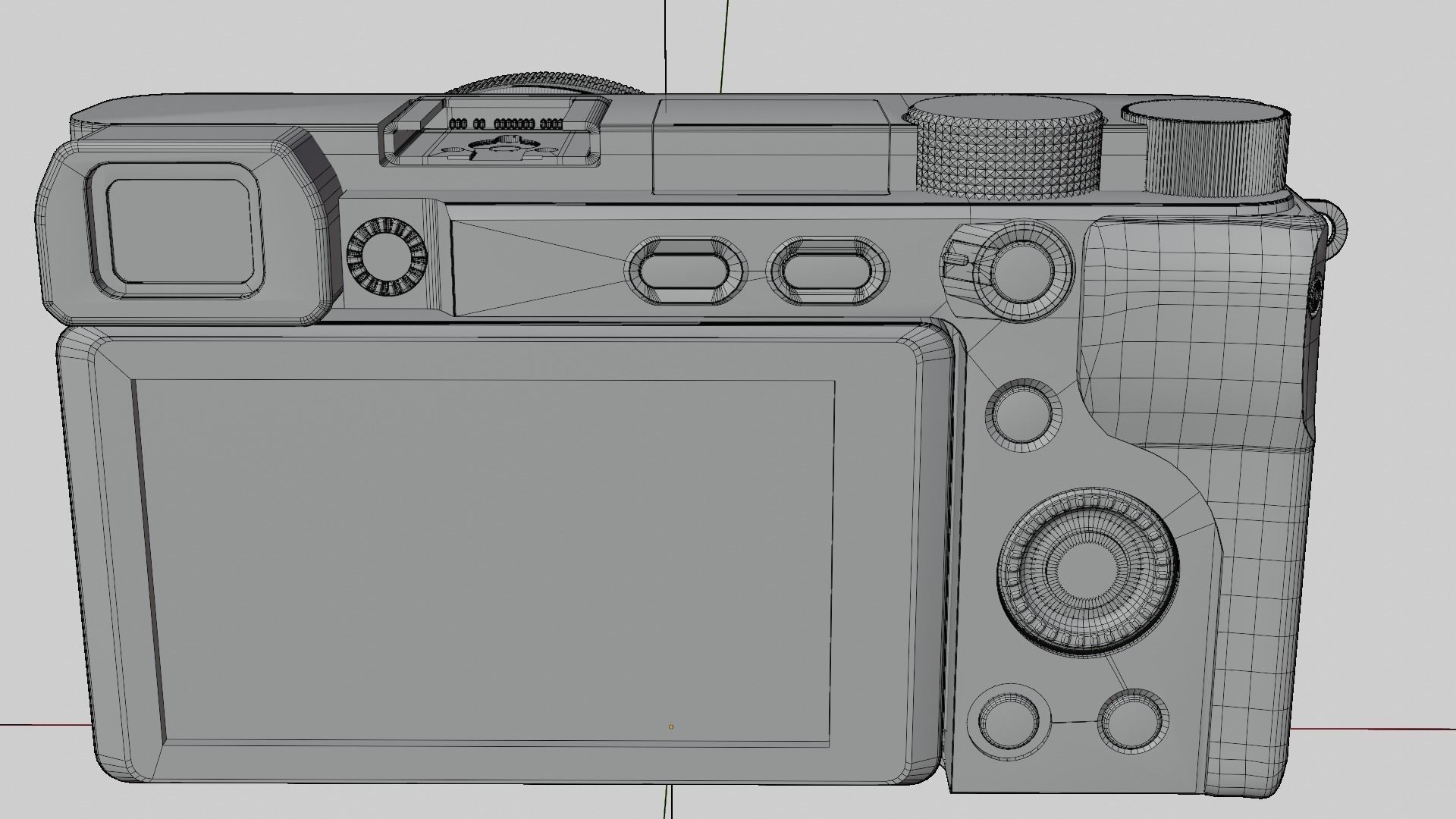 Sony mirrorless a6400 3D model_14