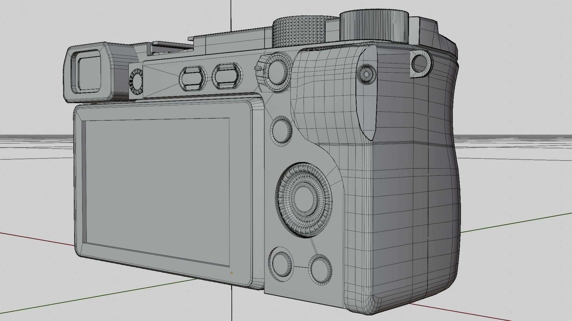 Sony mirrorless a6400 3D model_15