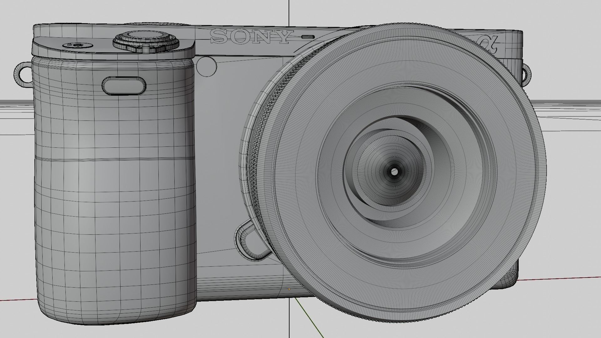 Sony mirrorless a6400 3D model_10
