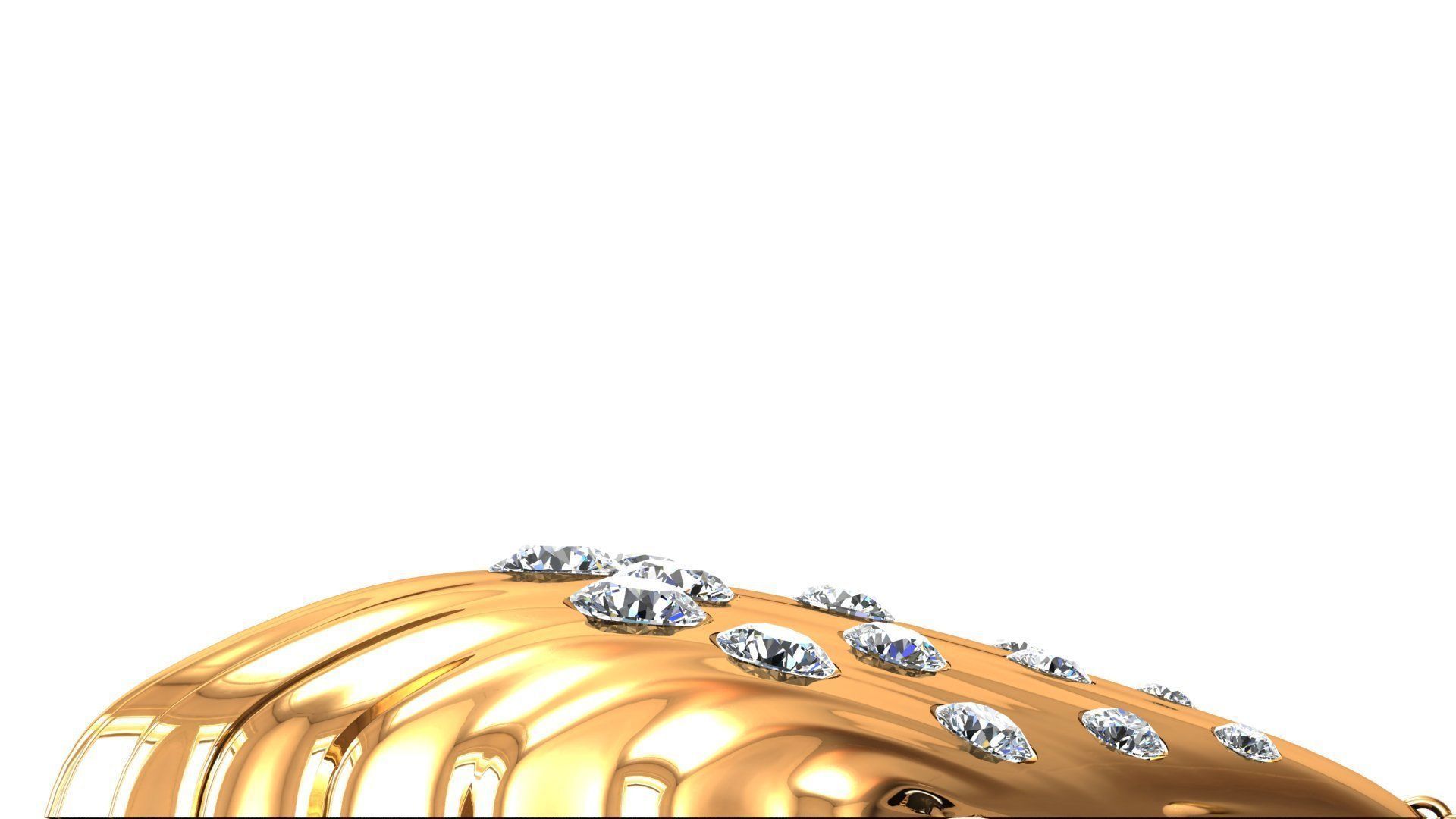 Shell pendant 3D print model_2