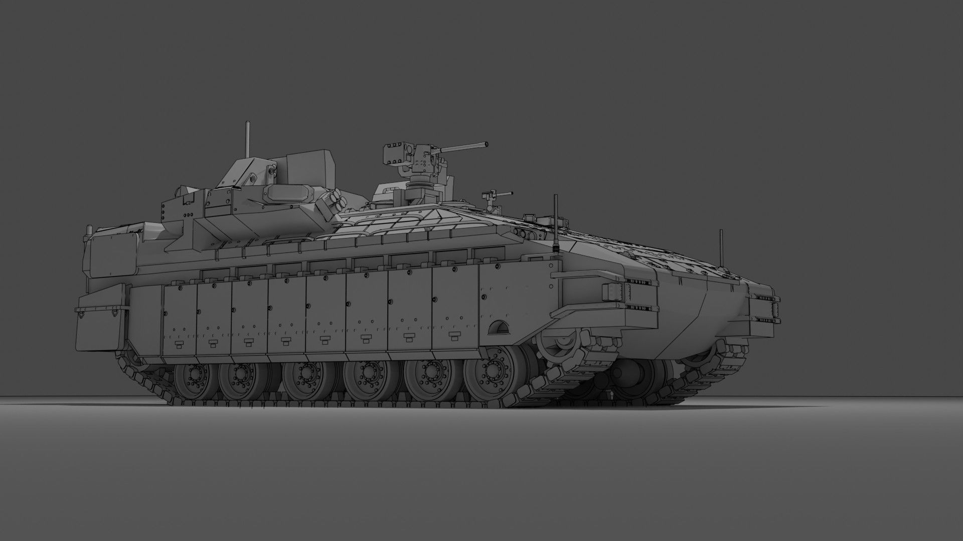 IDF Nammer APC with Trophy APS 3D model_2