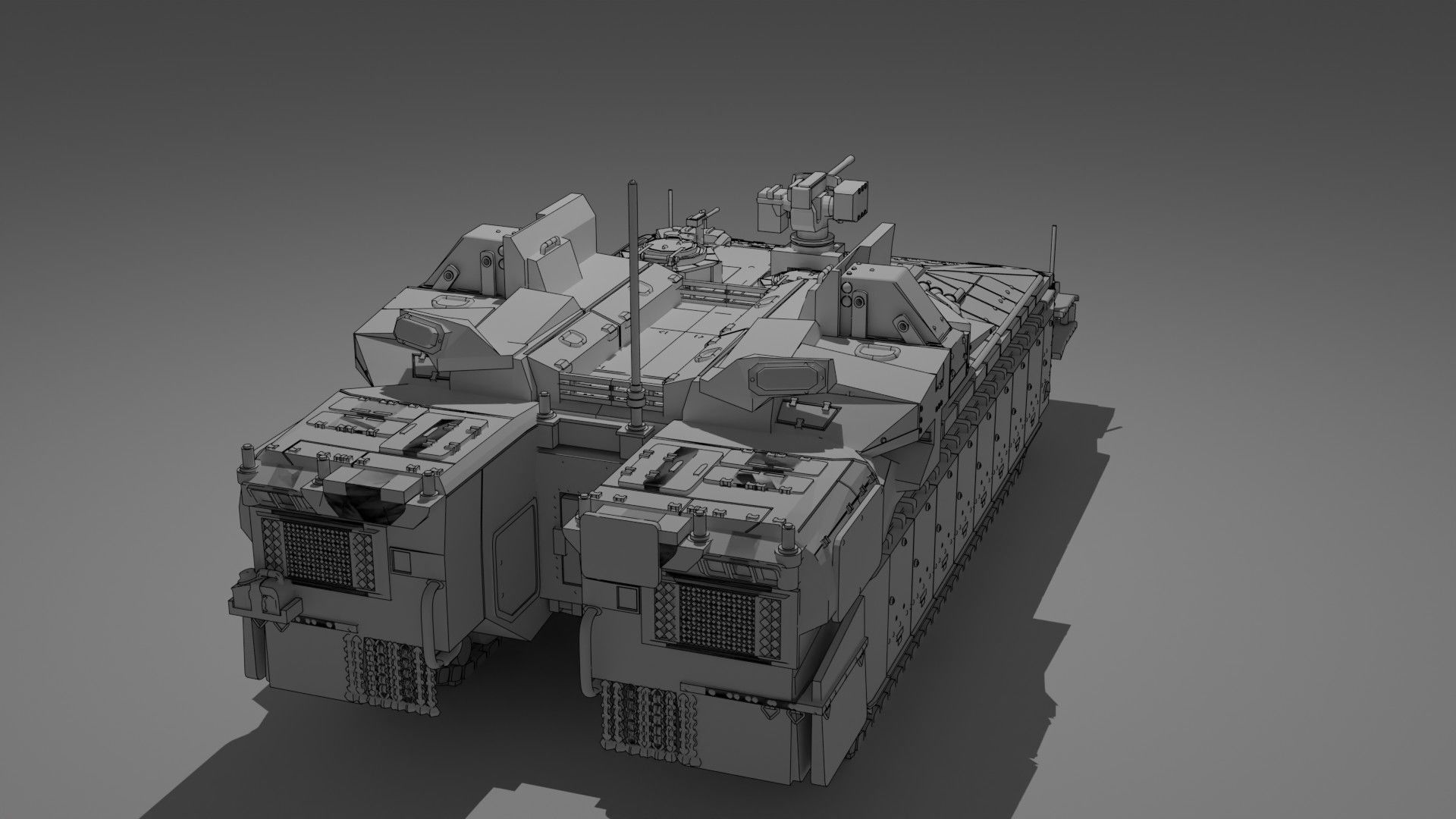 IDF Nammer APC with Trophy APS 3D model_3