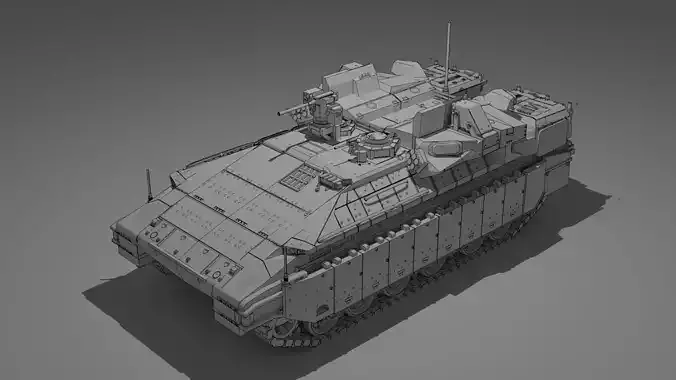 IDF Nammer APC with Trophy APS 3D model IDF Nammer APC with Trophy APS 3D model