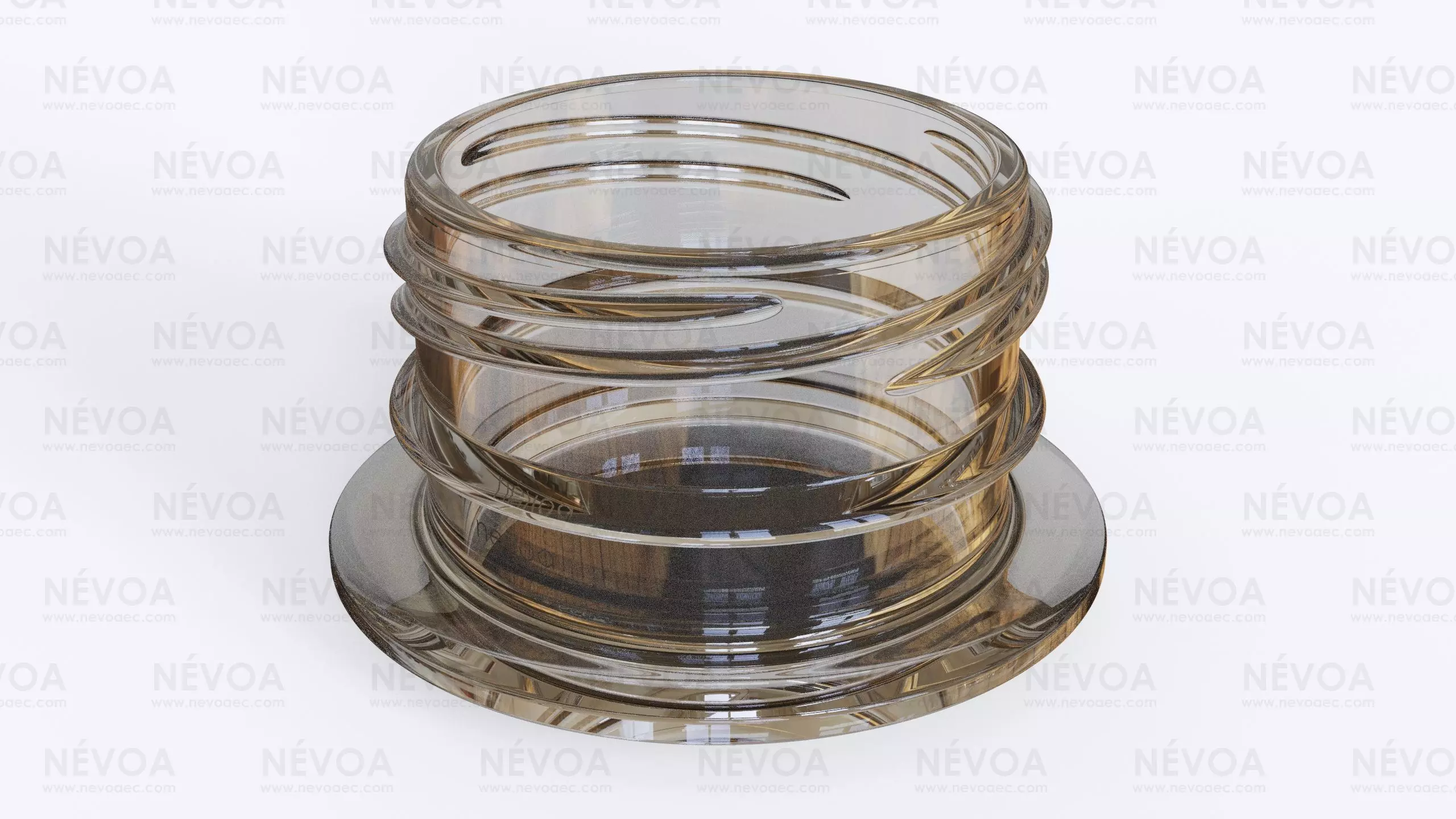 Neck finish - PCF 26P 2 - voluntary standard flatwater finish 3D model_0