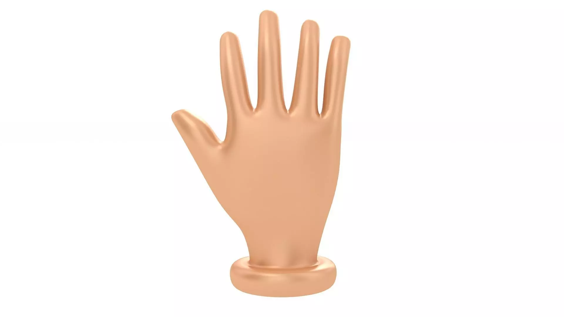 Cartoon Human Hand 3D model_0