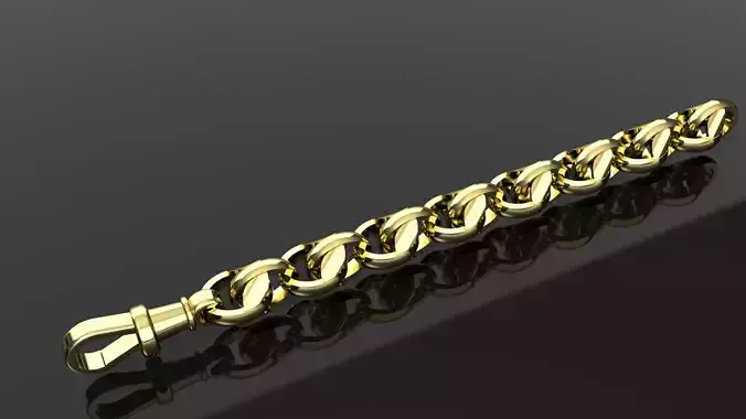 tulip plain link bracelet