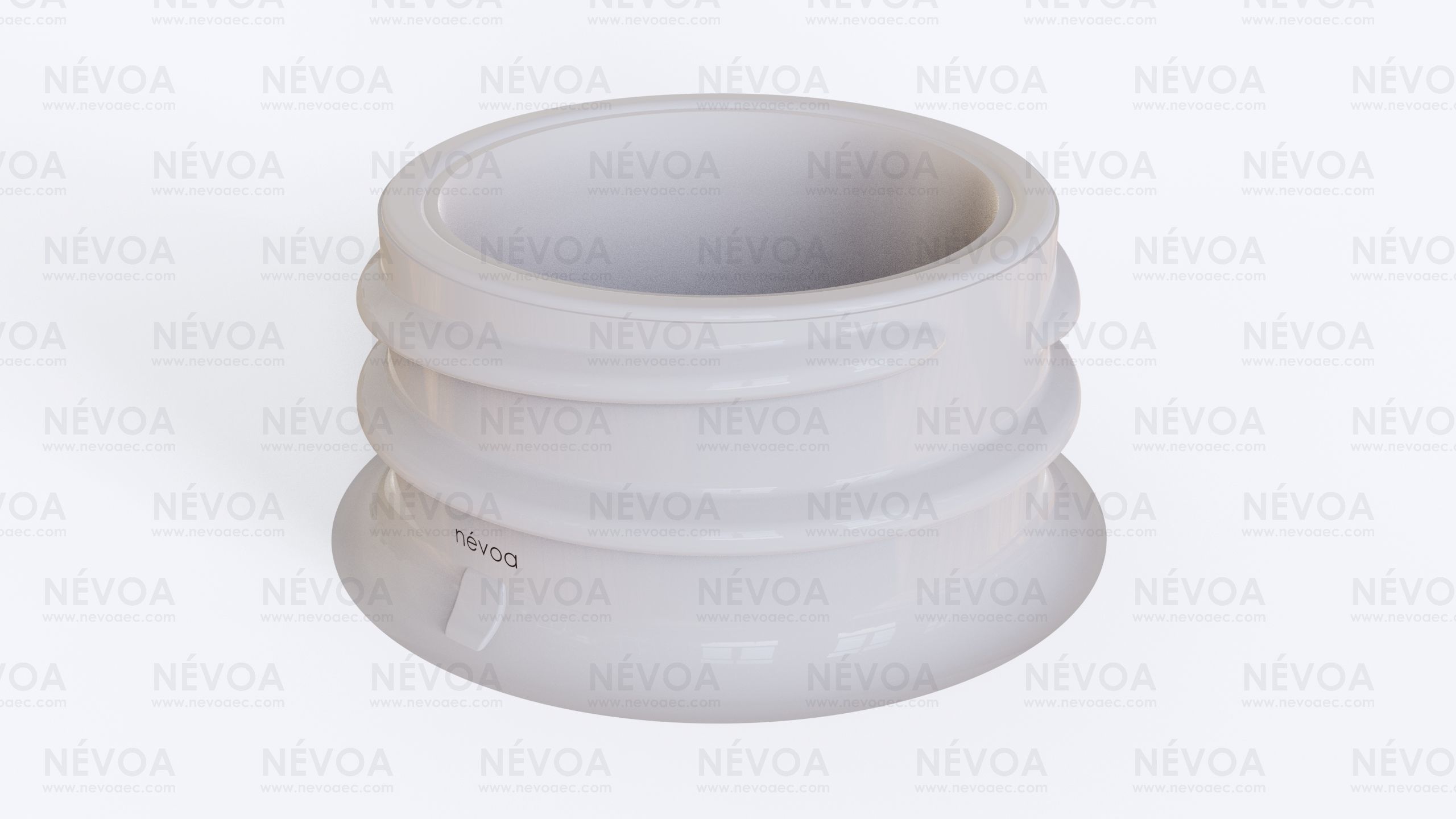 Neck finish - PCF 38G 3 - voluntary standard hot fill finish 3D model_1