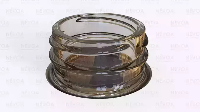 Neck finish - PCF 38G 3 - voluntary standard hot fill finish 3D model