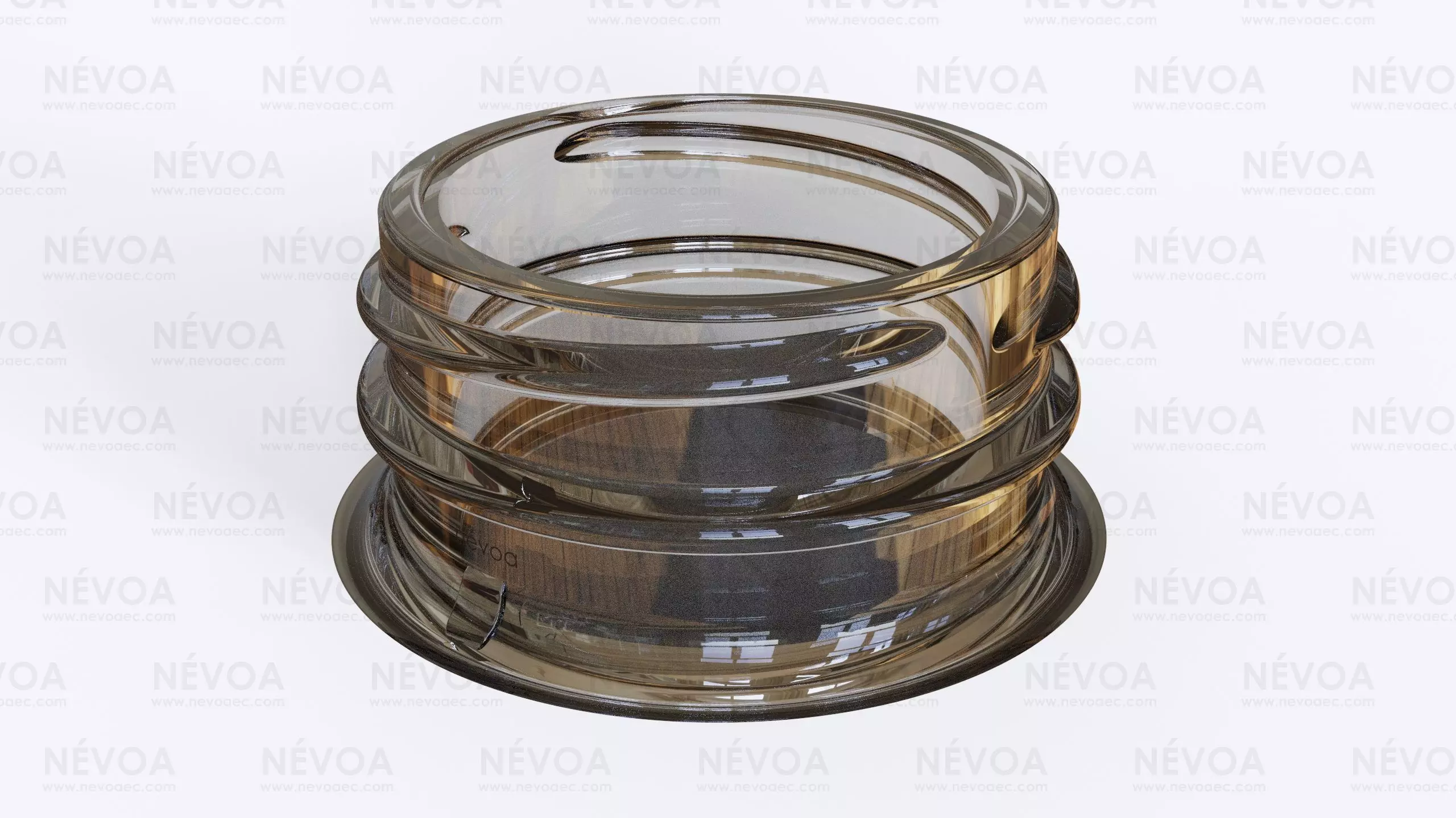 Neck finish - PCF 38G 3 - voluntary standard hot fill finish 3D model_0