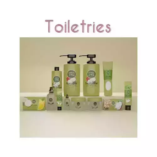 Beauty Care Products - Toiletries Low-poly 3D model