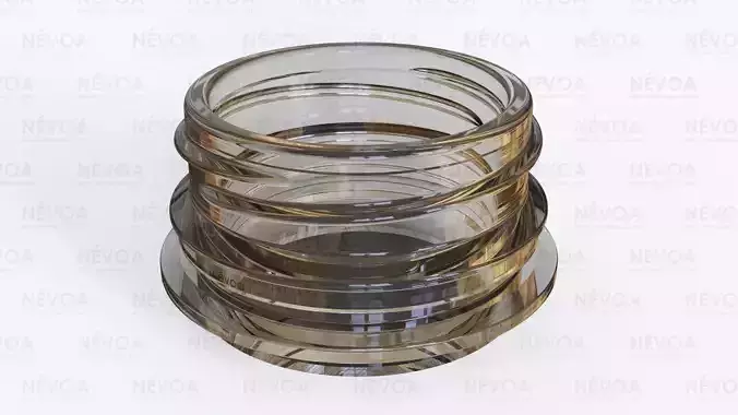 Neck finish - PCF 38P 2 - voluntary standard hot fill finish 3D model