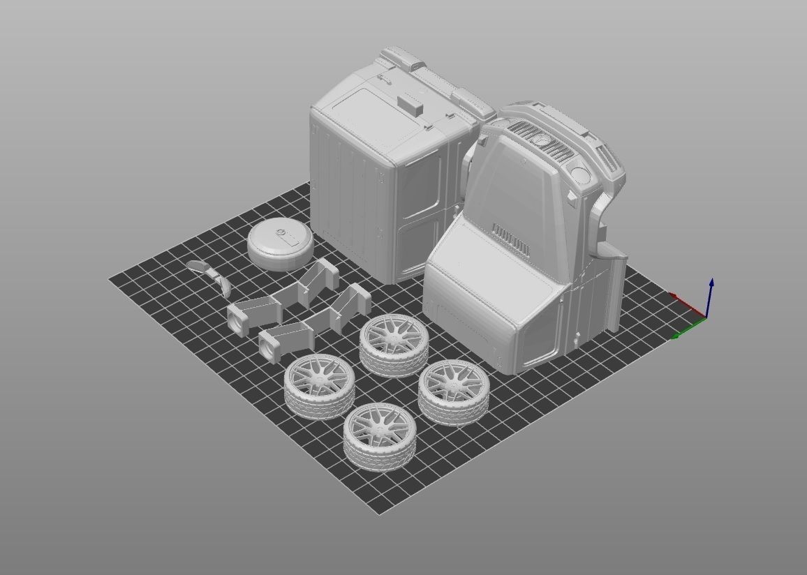 Mercedes g class 3D print model_3