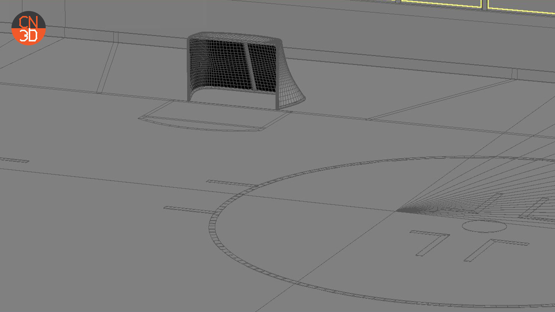 NHL and IIHF Ice Hockey Arena - interior - low poly Low-poly 3D model_30