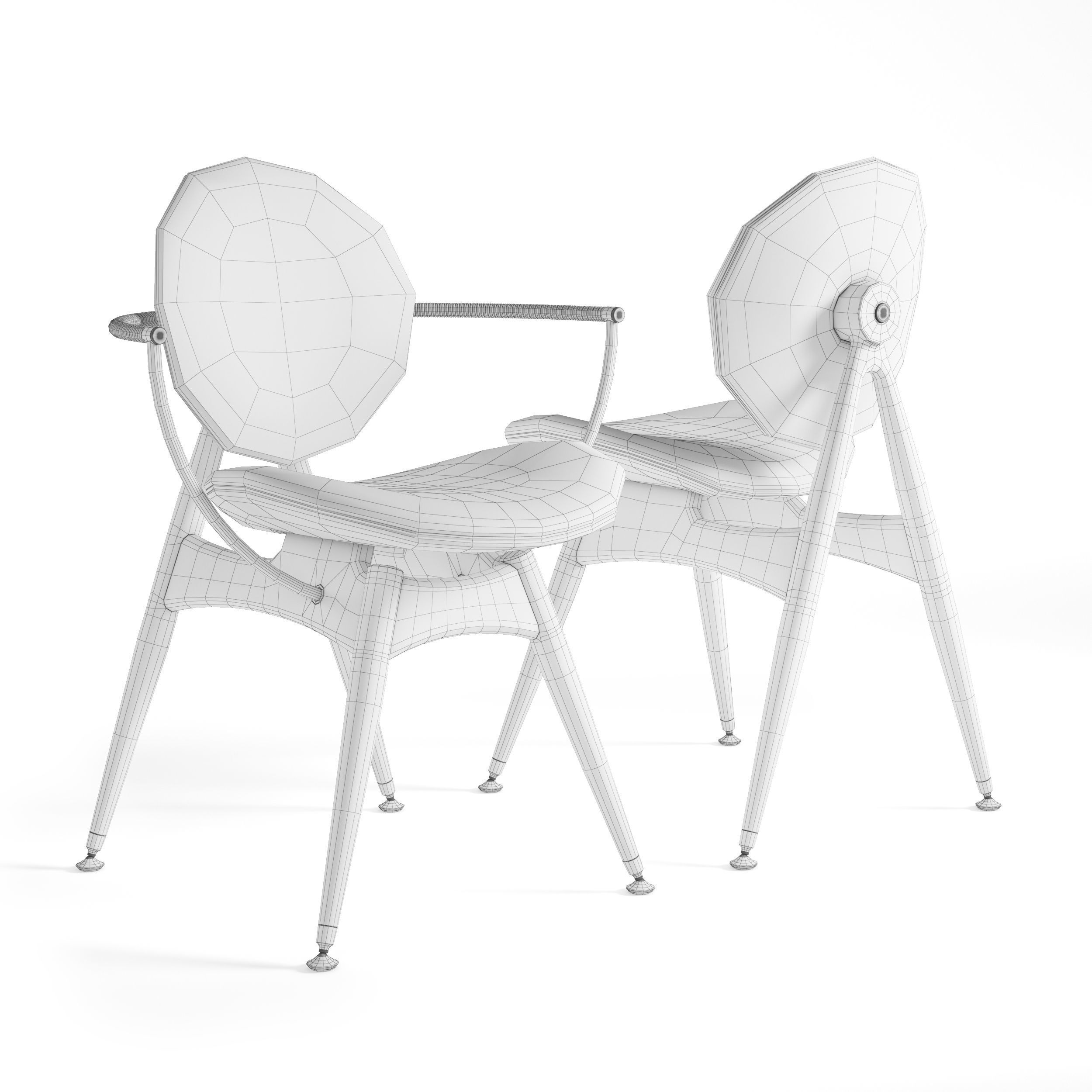 Circle Dining Chair Overgaard Dyrman 3D model_4