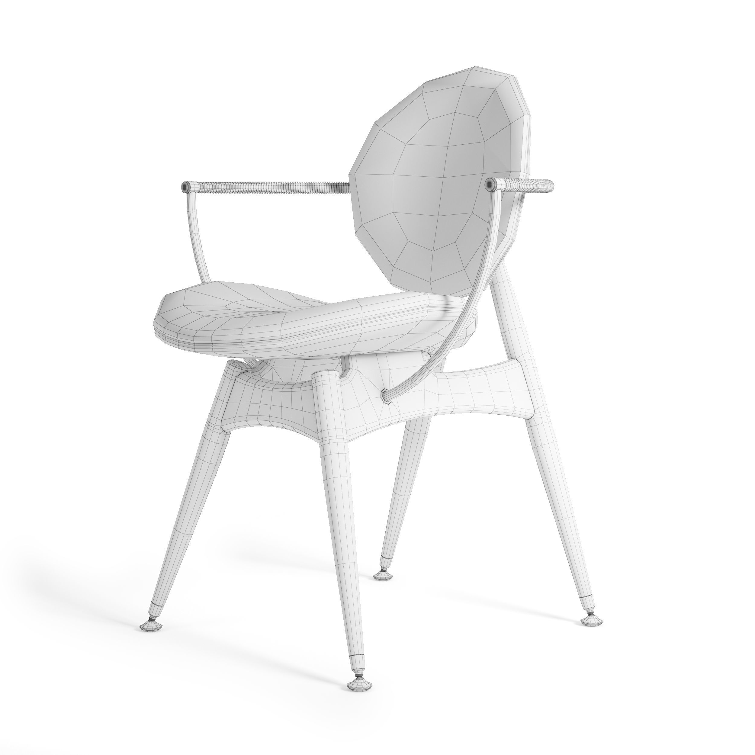 Circle Dining Chair Overgaard Dyrman 3D model_39