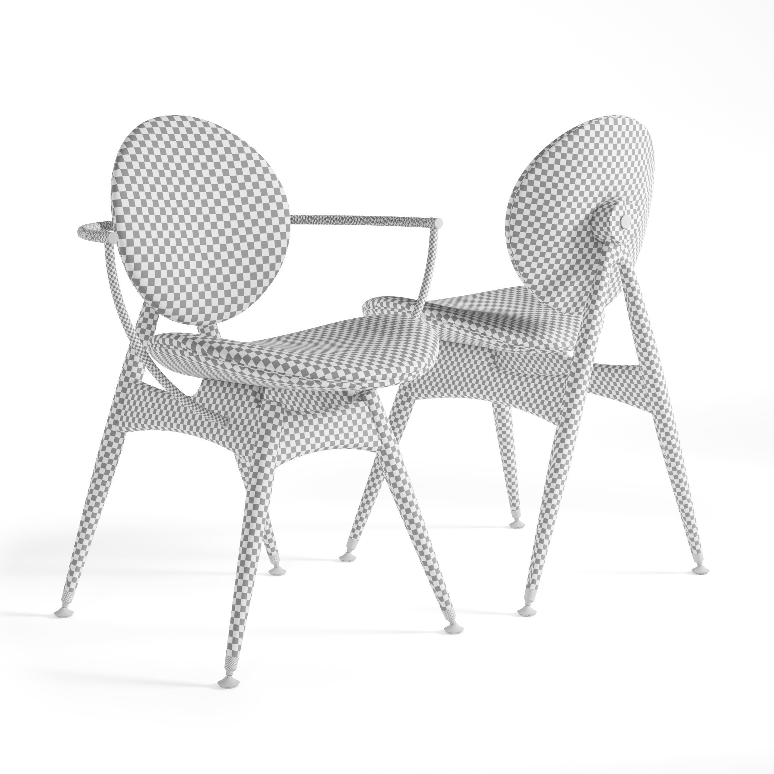 Circle Dining Chair Overgaard Dyrman 3D model_3