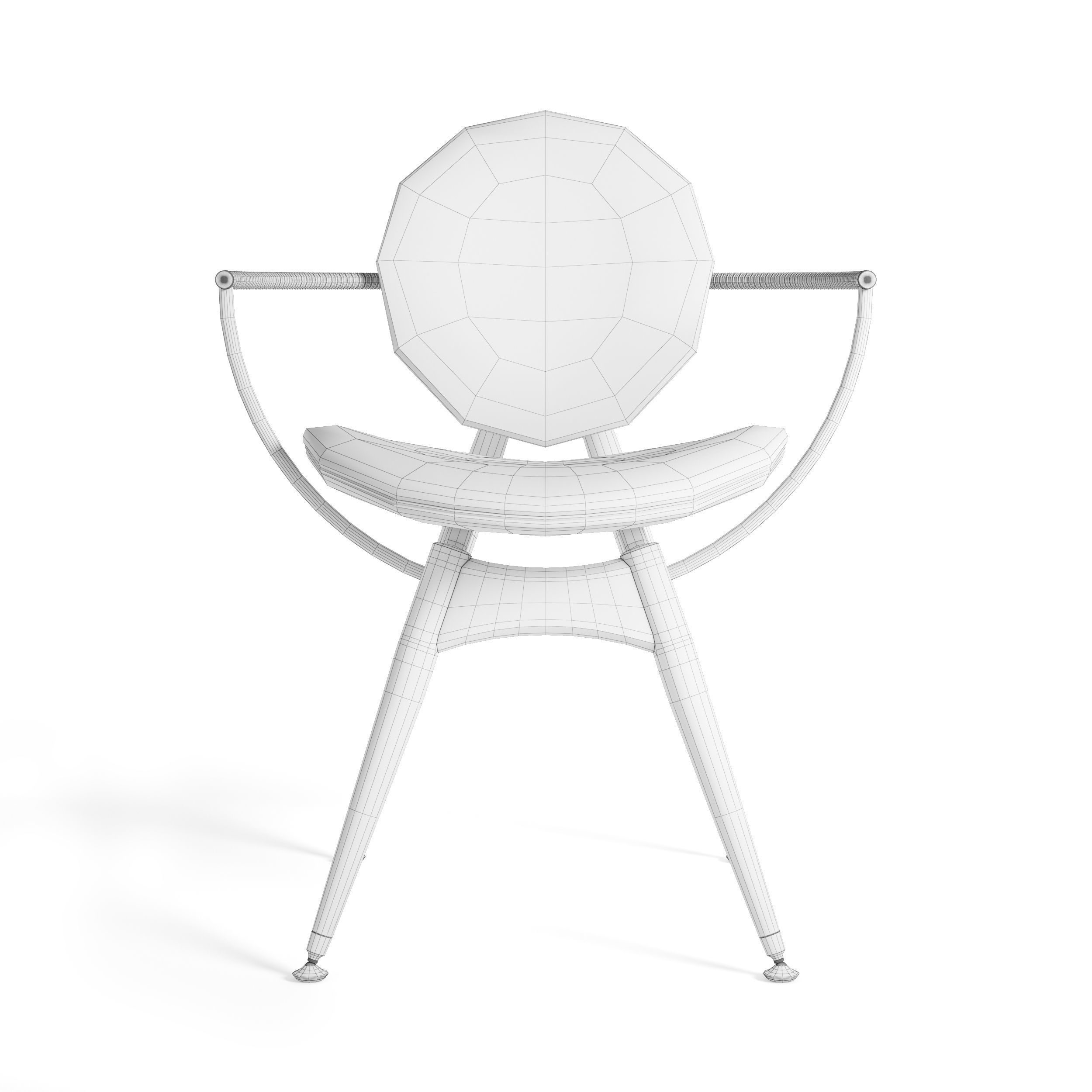 Circle Dining Chair Overgaard Dyrman 3D model_33