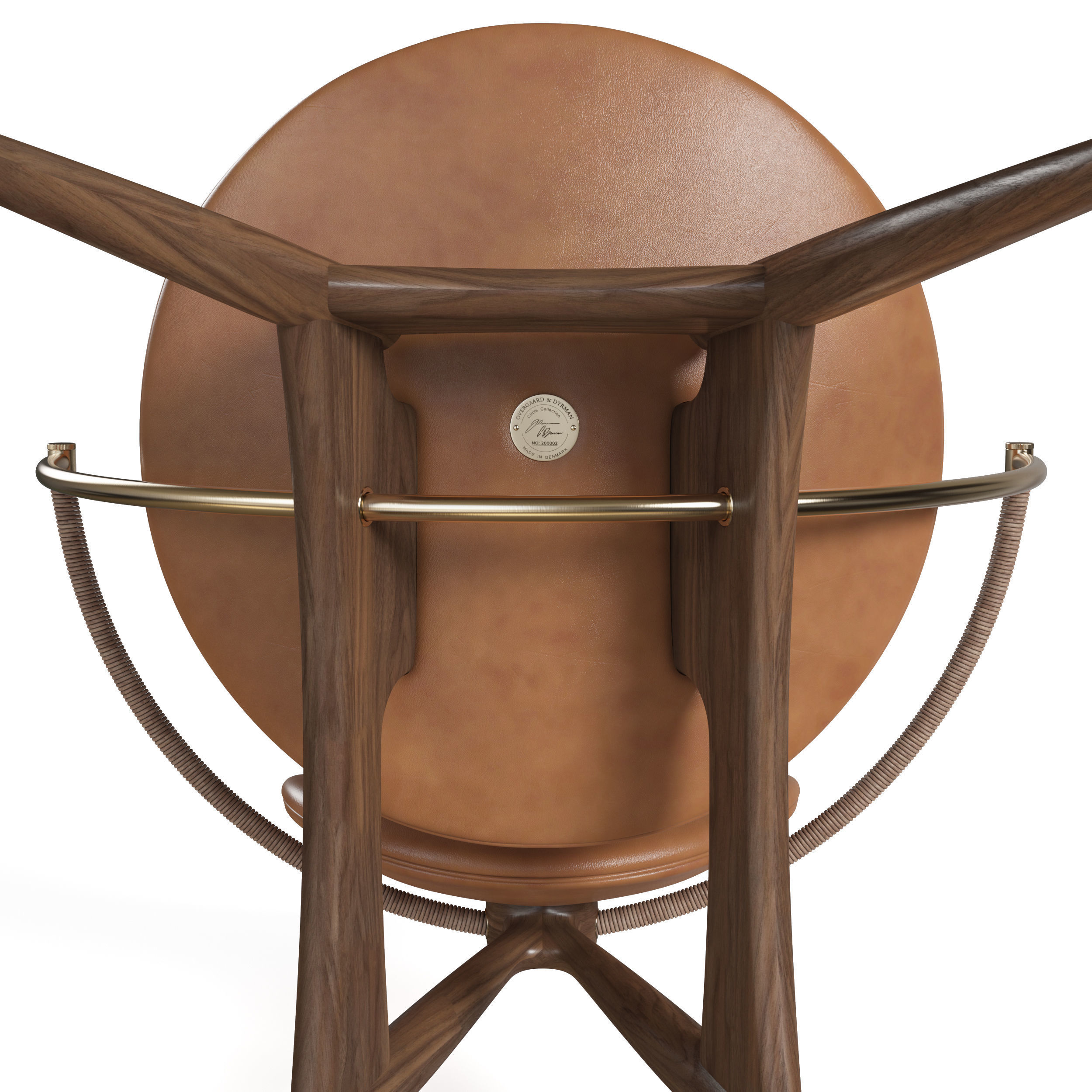 Circle Dining Chair Overgaard Dyrman 3D model_43