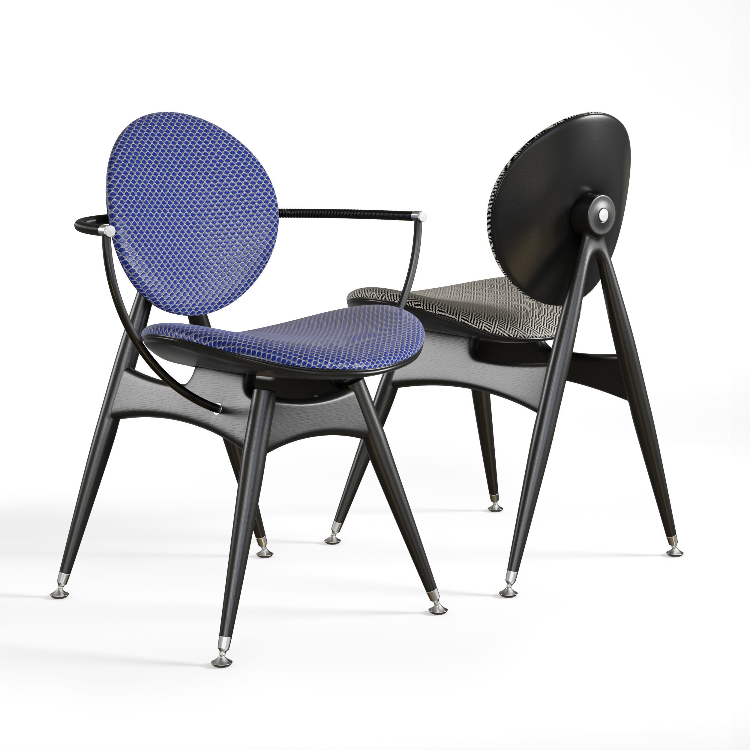 Circle Dining Chair Overgaard Dyrman 3D model_2