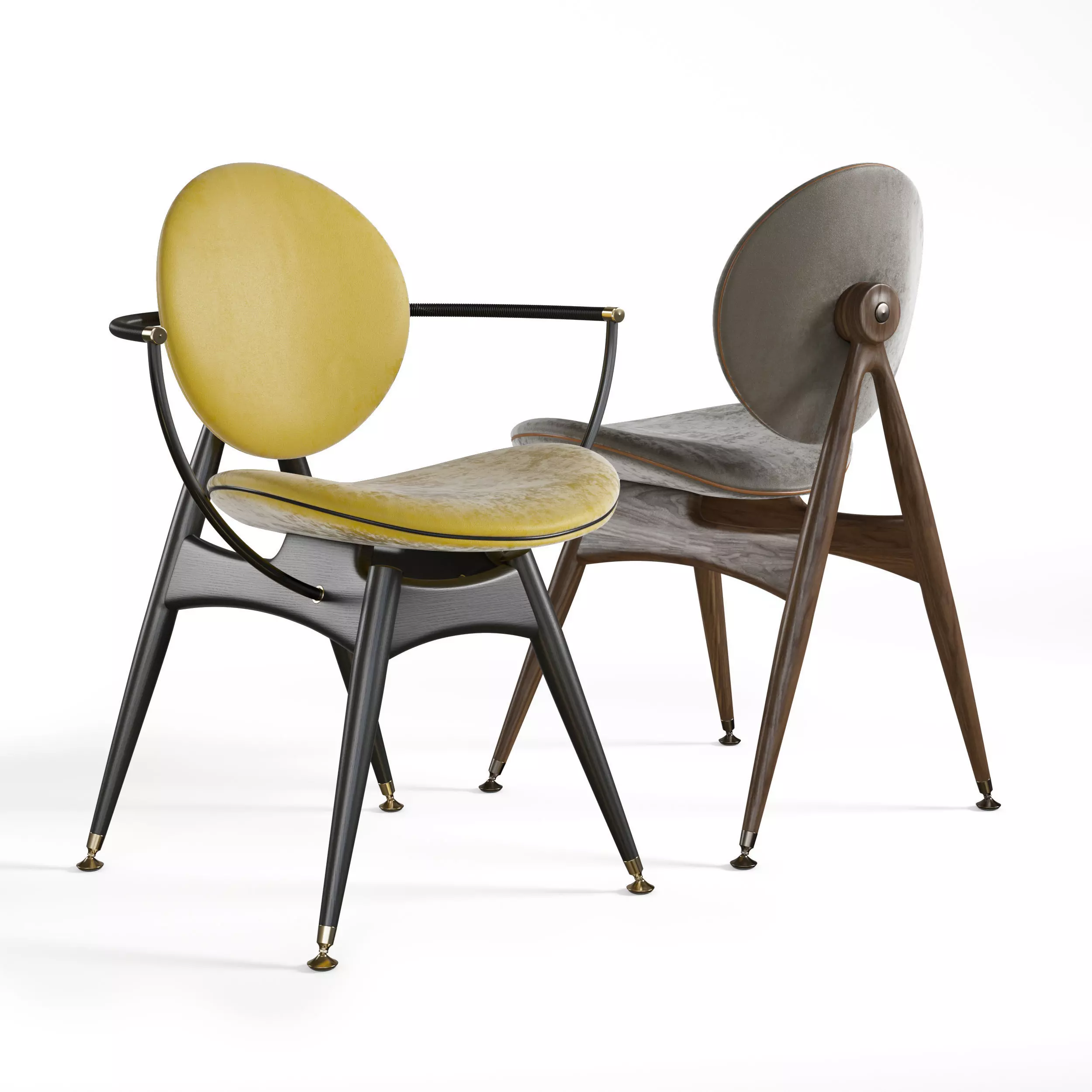 Circle Dining Chair Overgaard Dyrman 3D model_0