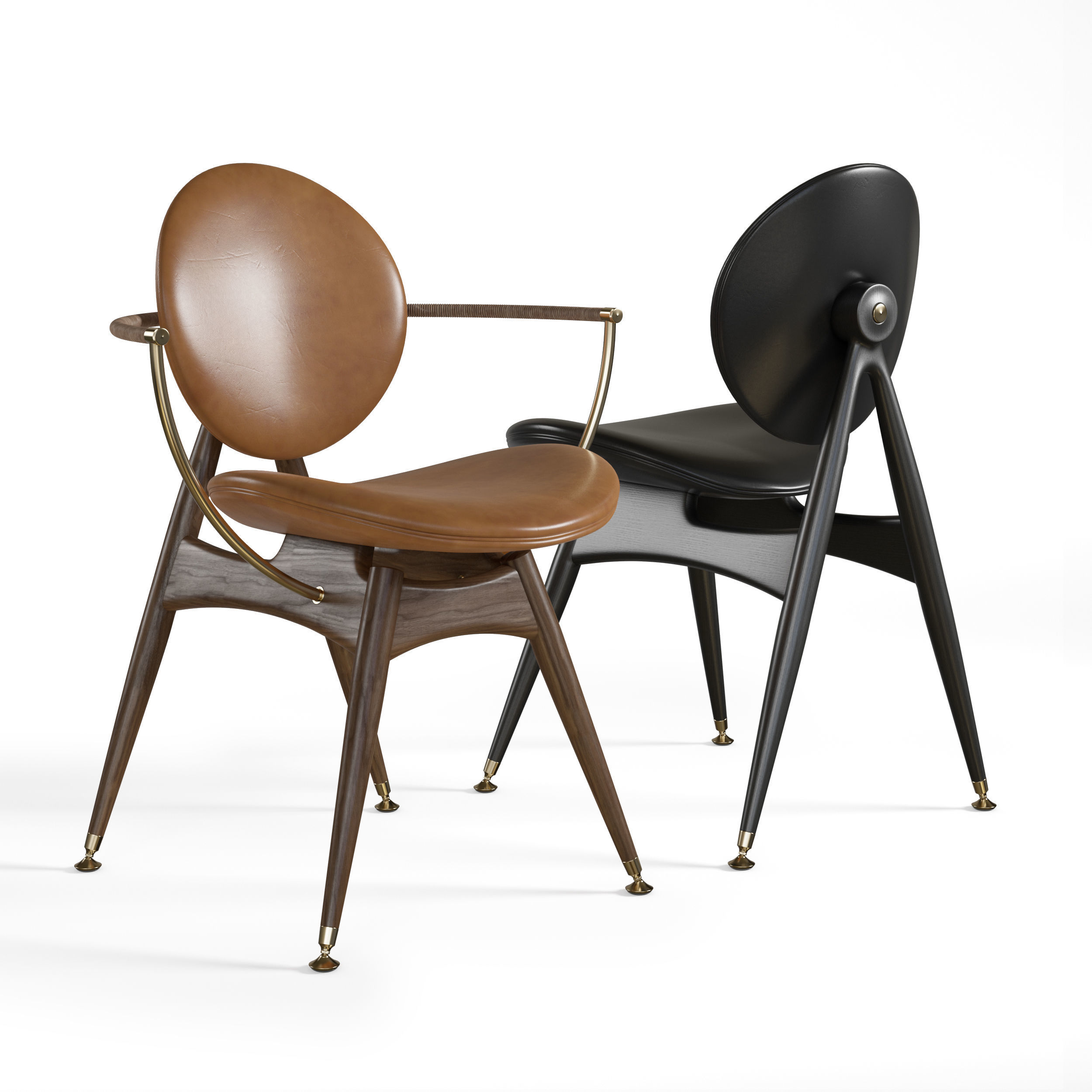 Circle Dining Chair Overgaard Dyrman 3D model_1
