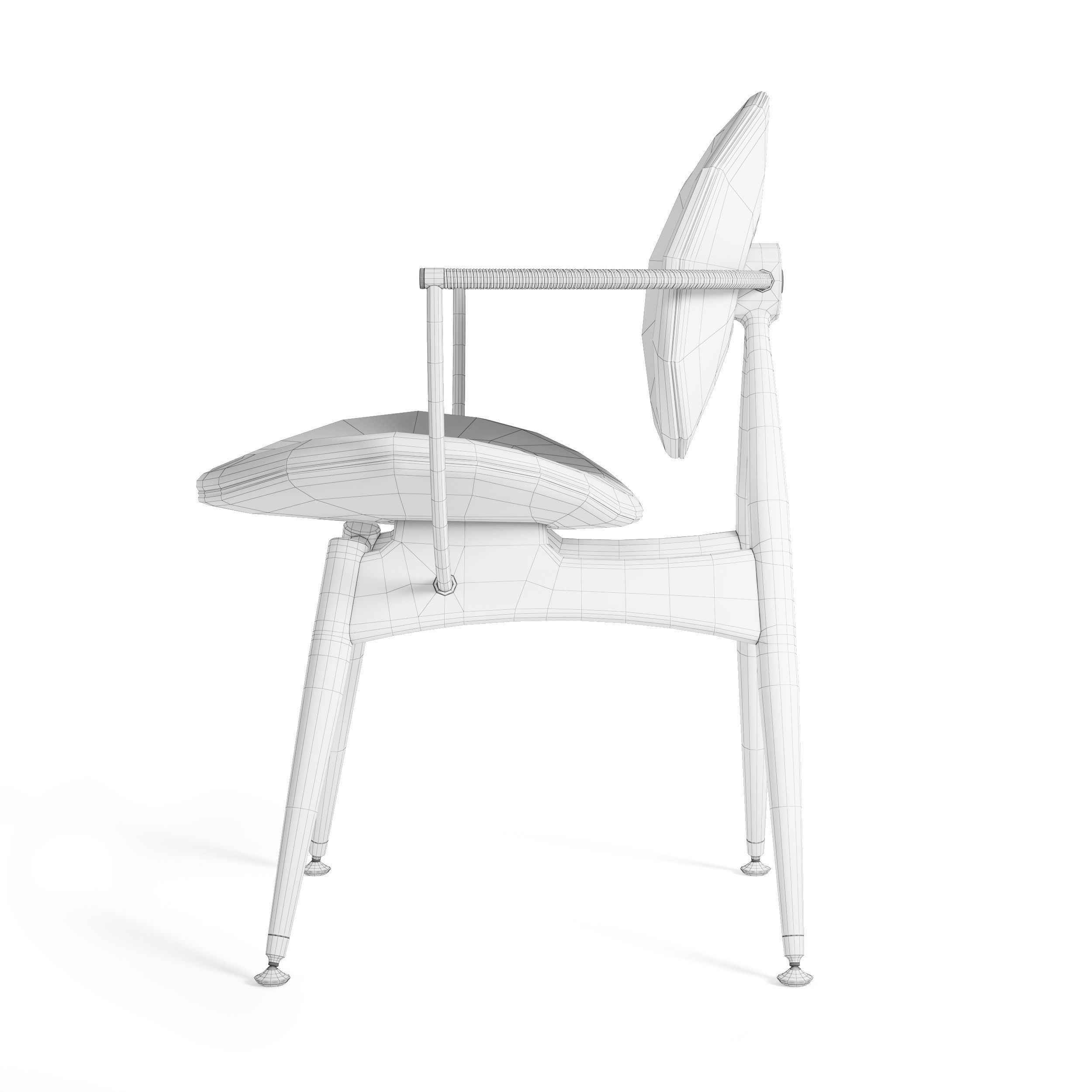 Circle Dining Chair Overgaard Dyrman 3D model_36
