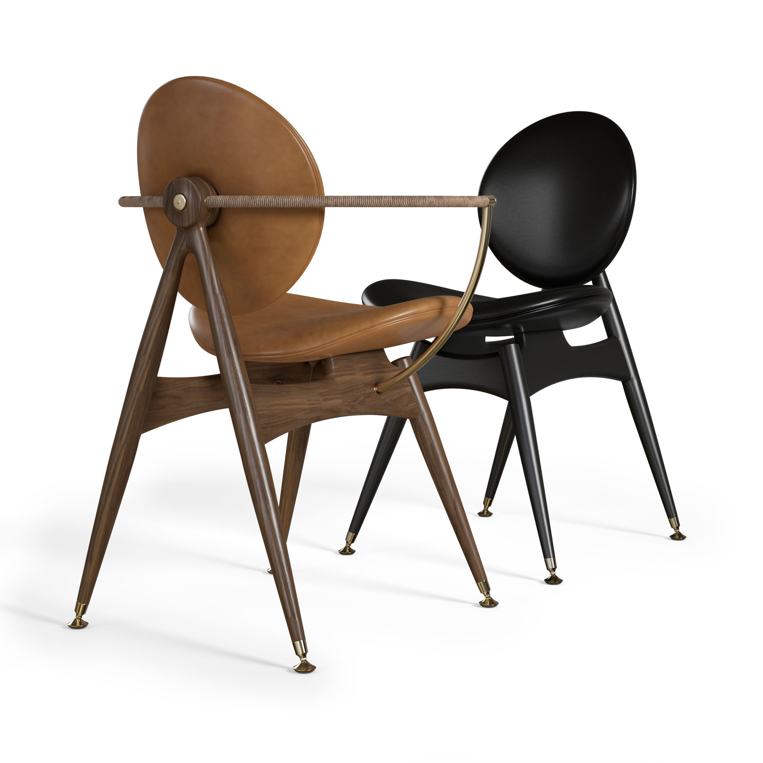 Circle Dining Chair Overgaard Dyrman 3D model_5