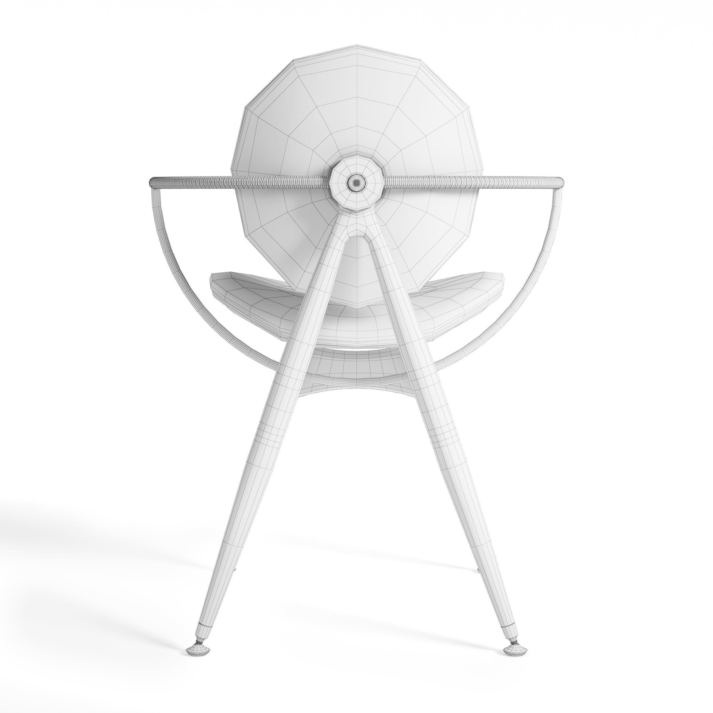 Circle Dining Chair Overgaard Dyrman 3D model_35