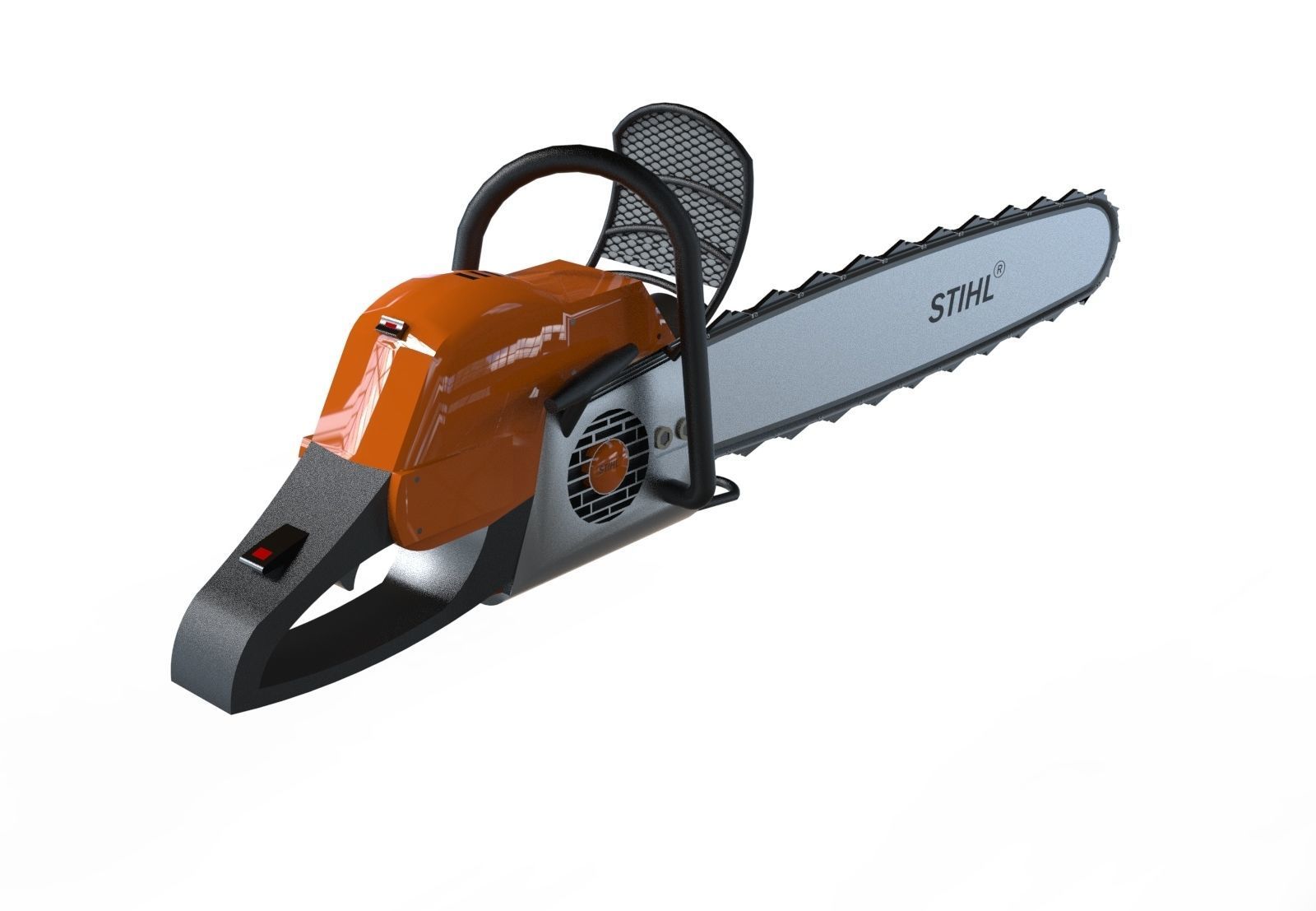 chainsaw 3d model stihl 3D model_2