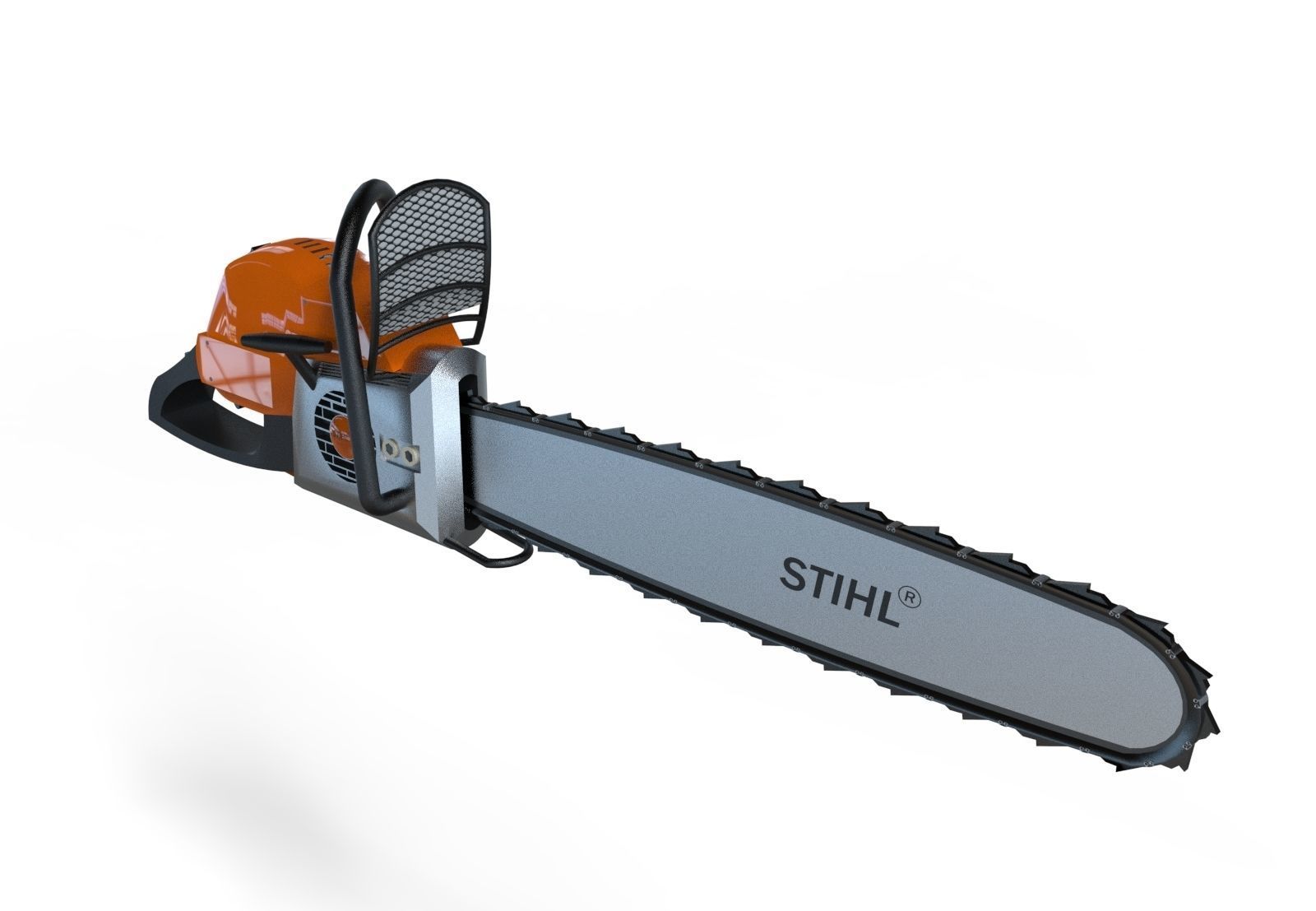 chainsaw 3d model stihl 3D model_3