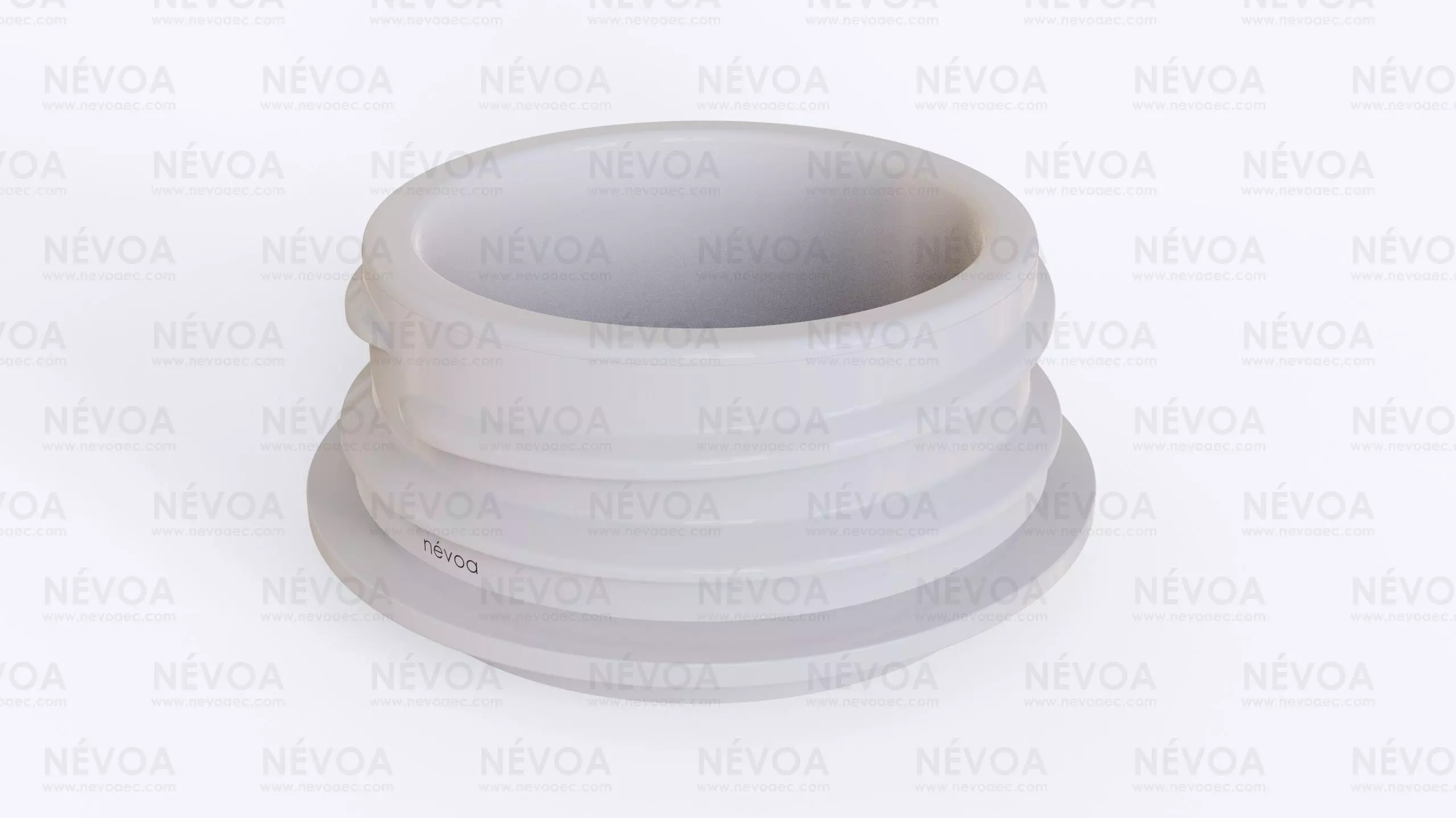 Neck finish - PCF 43P - voluntary standard hot fill finish 3D model_0