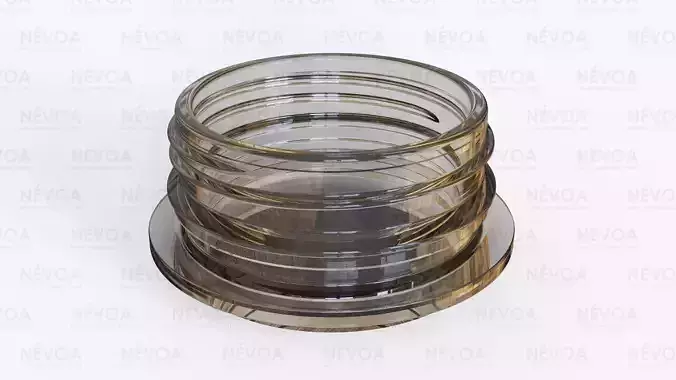 Neck finish - PCF 48P 2 - voluntary standard hot fill finish 3D model