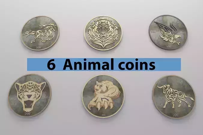 Coins collection 1 eagle on wall