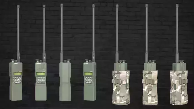 MILITARY Game Ready AN-PRC 152 Radio Low-poly 3D model