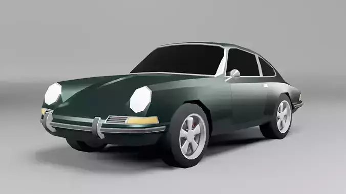 Porsche 911 1969 low poly 