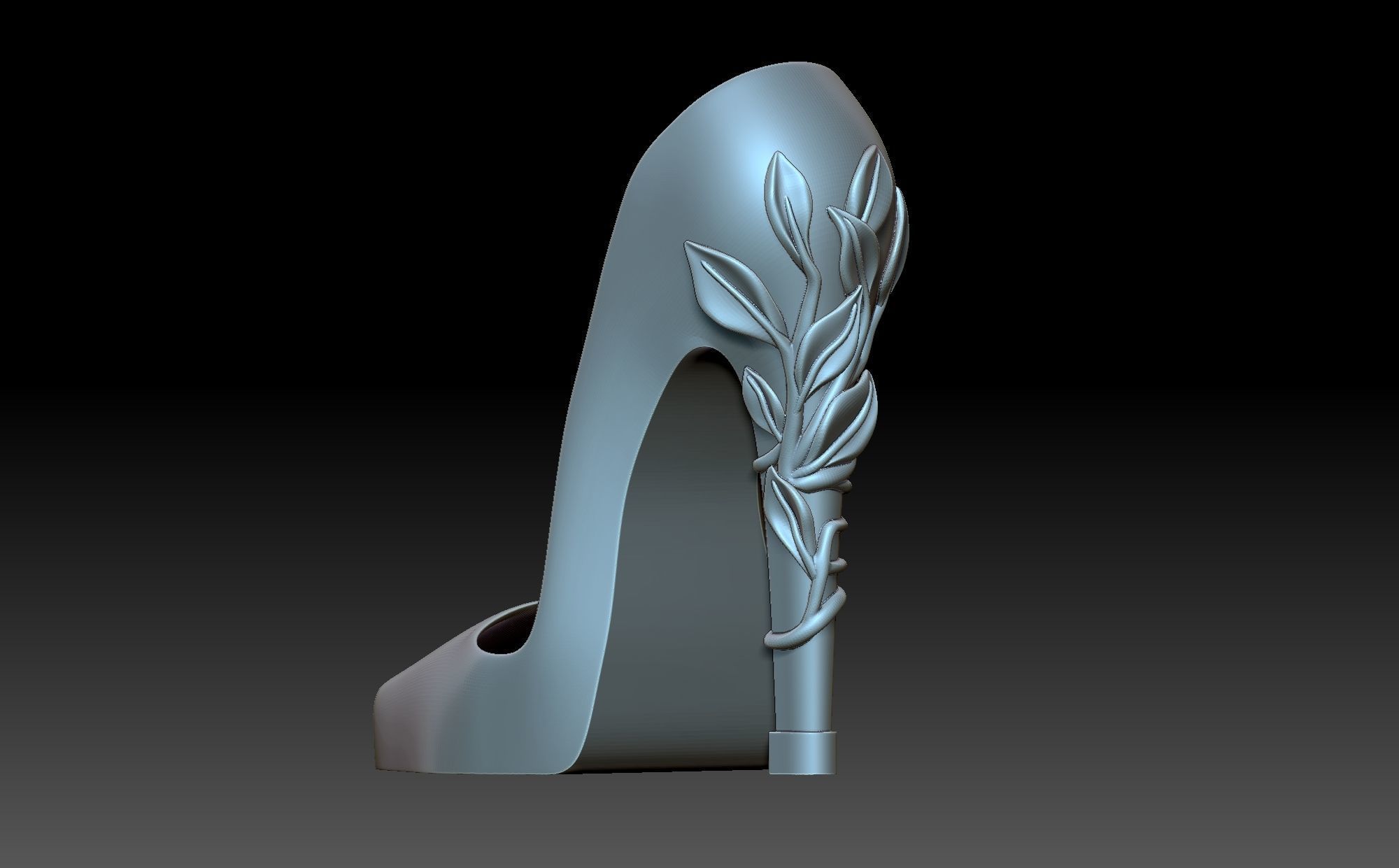 High heeled shoes 3D print model_2