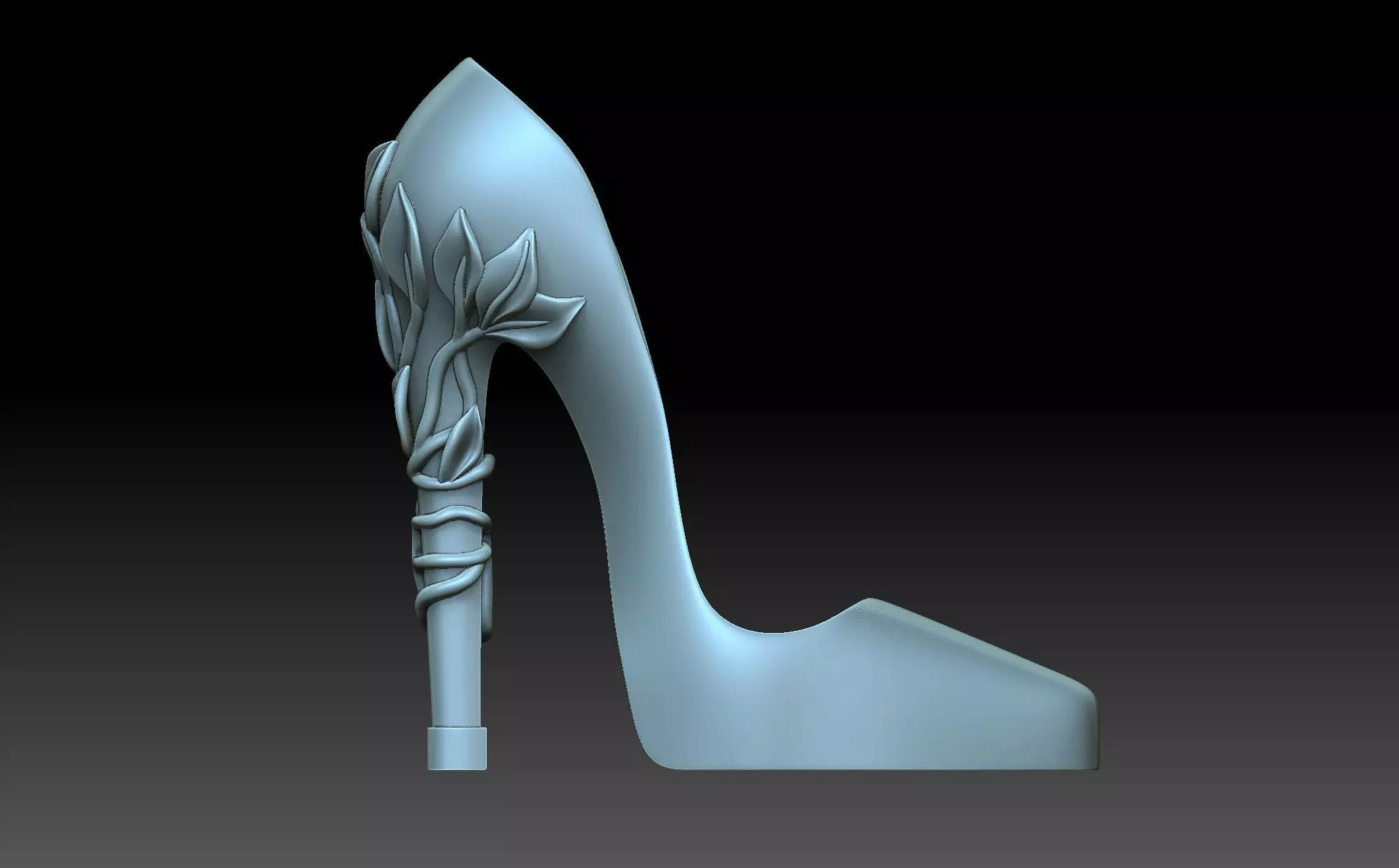 High heeled shoes 3D print model_0