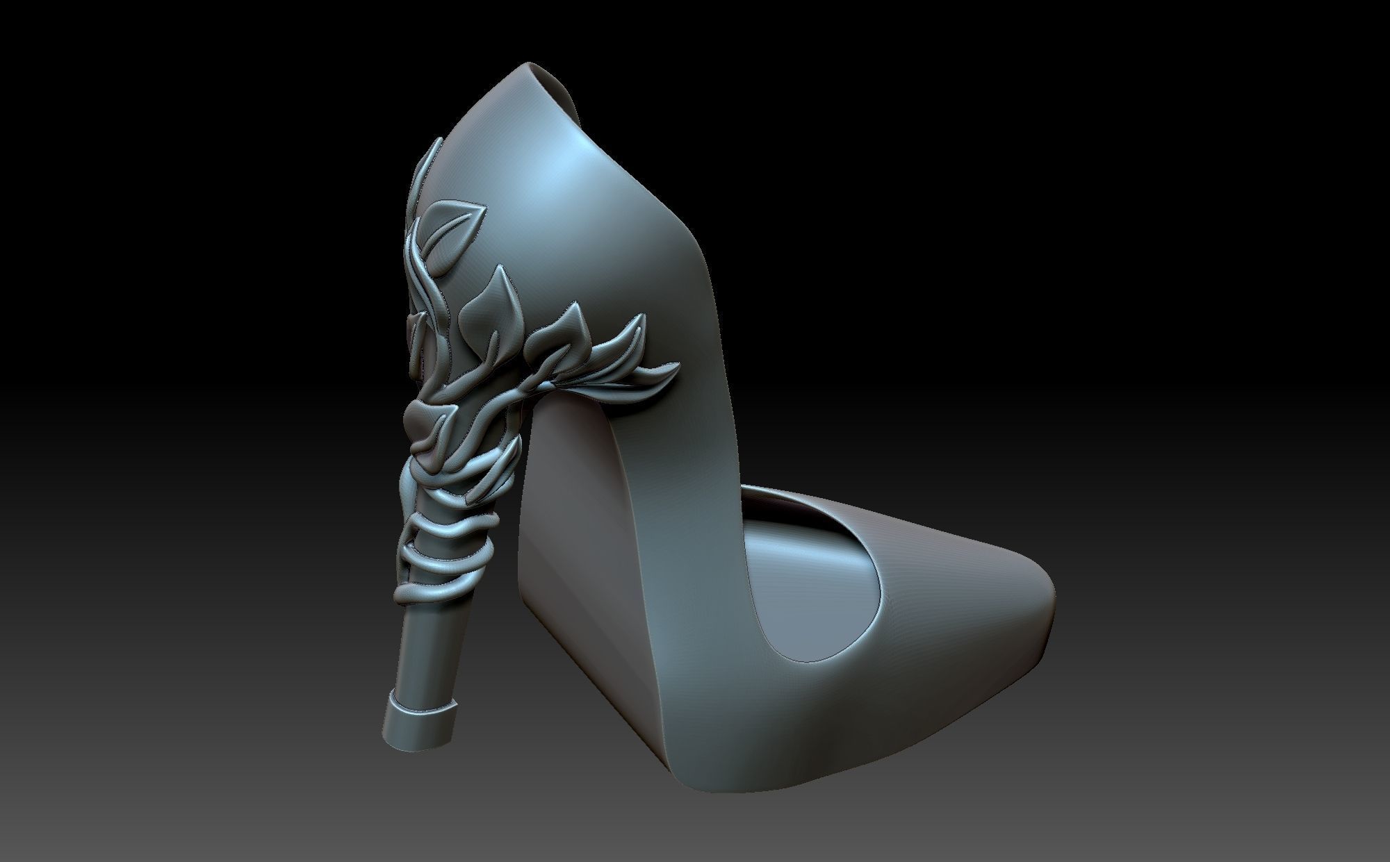 High heeled shoes 3D print model_6