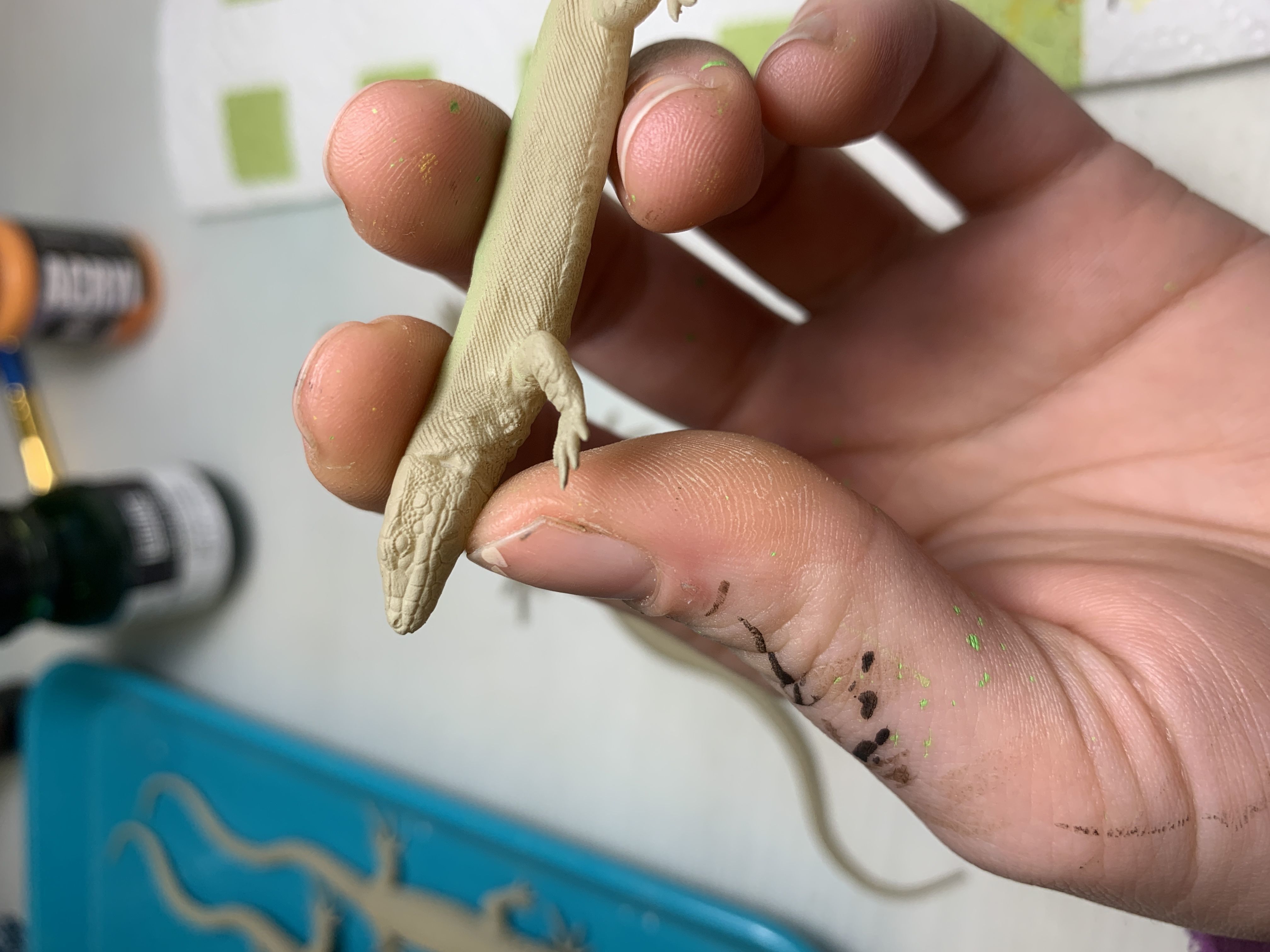 Wall lizard realistic model 3D print model_4