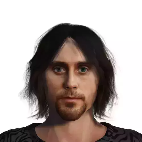 Jared Leto 3D Rigged model ready for animation Low-poly 3D model