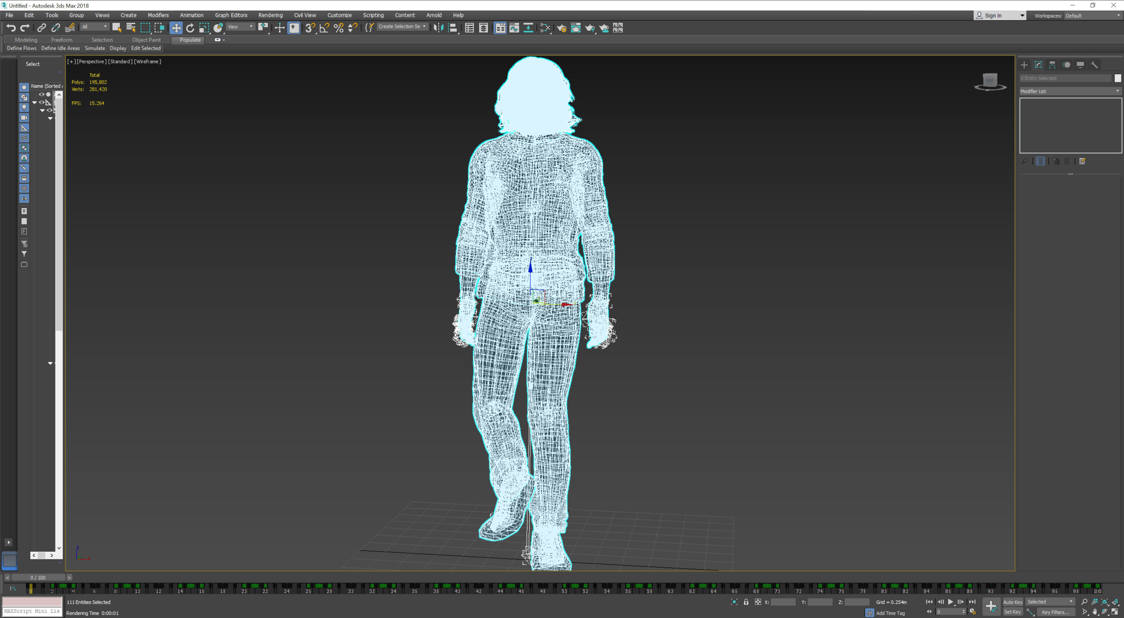 Jared Leto 3D Rigged model ready for animation Low-poly 3D model_4