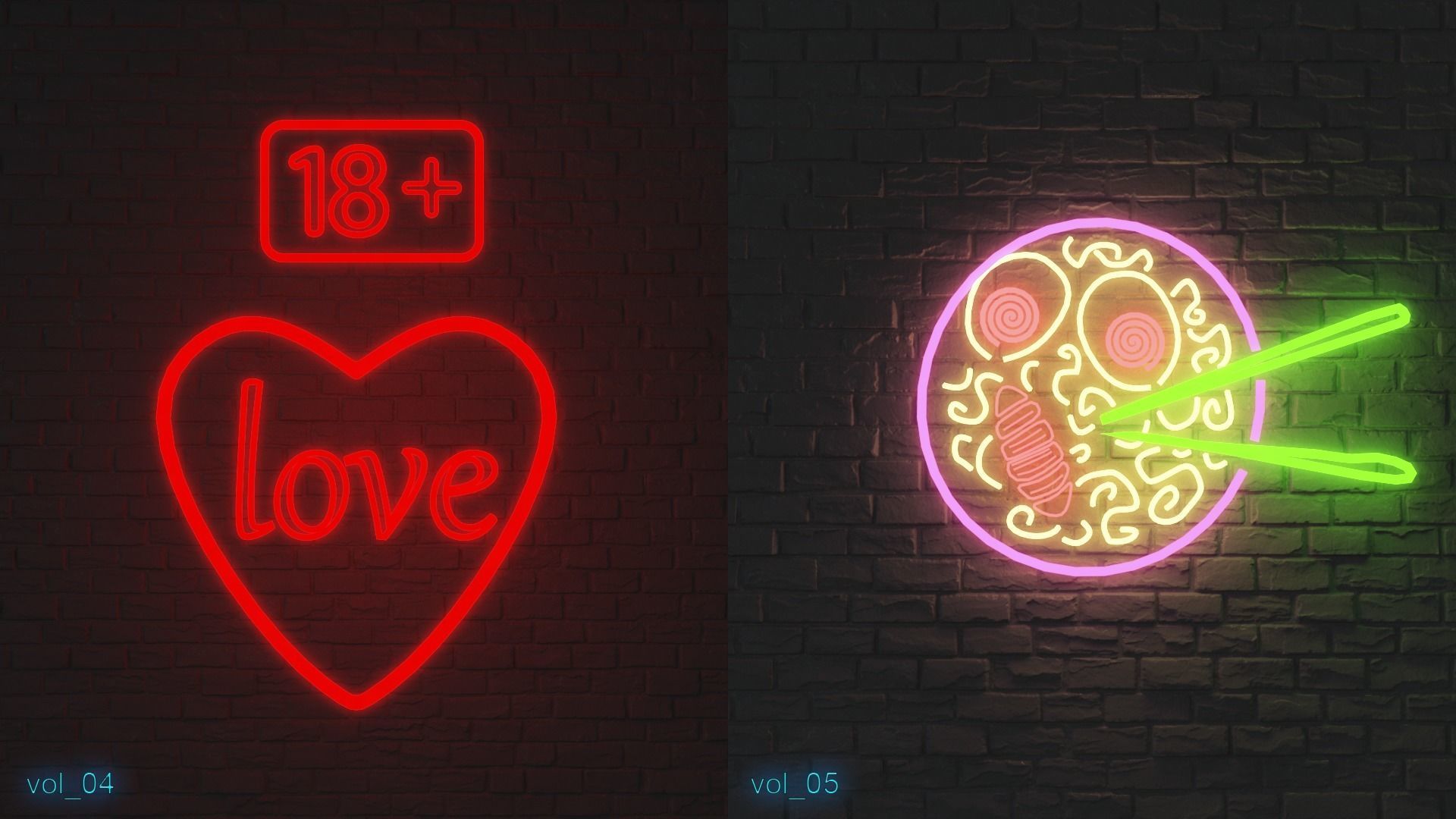 3D model Led Neon Signboard VR / AR / low-poly | CGTrader